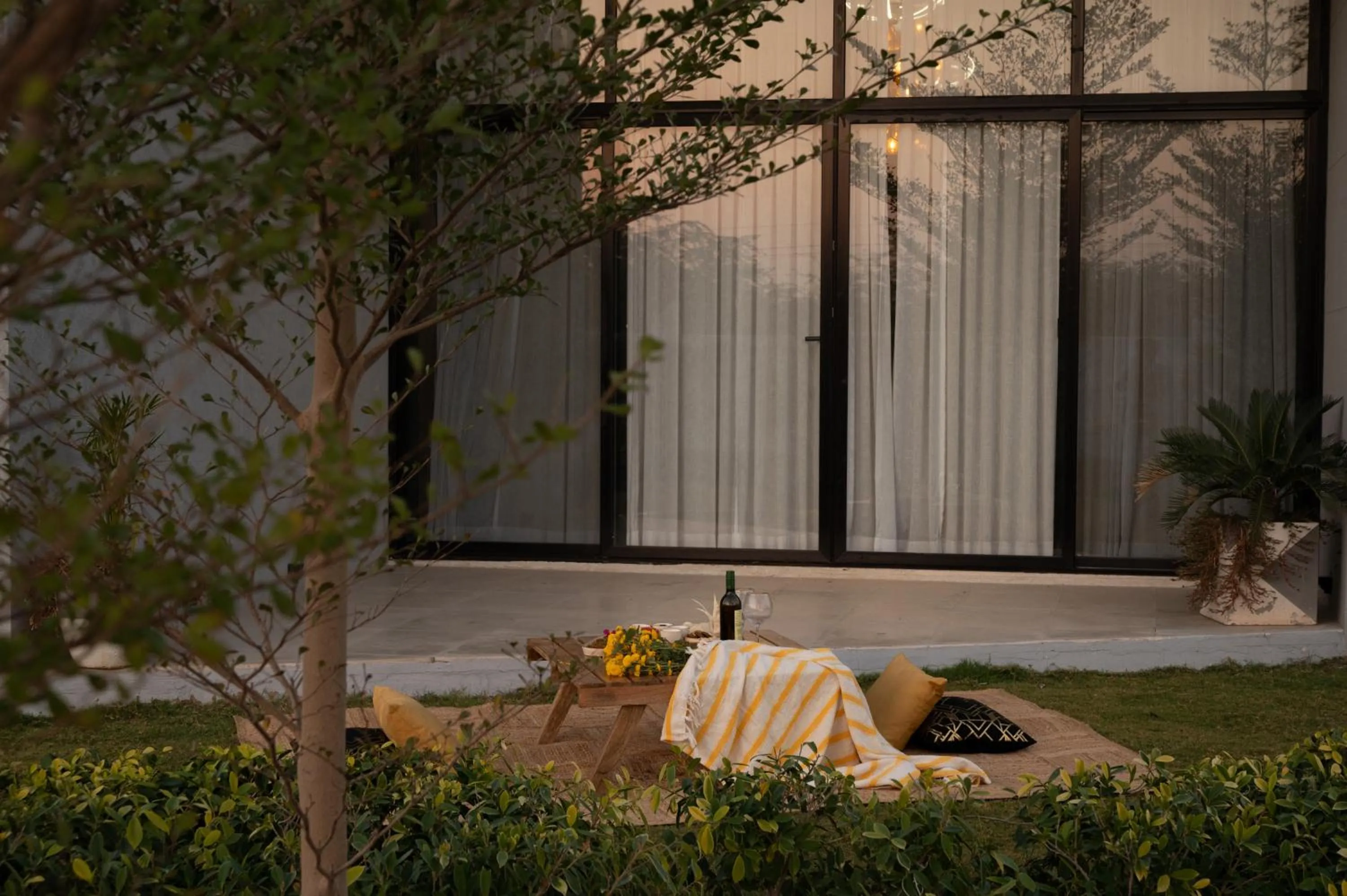 Seating area in Casa Concreto- 5-Bedroom Luxury Villa with all weather Pool