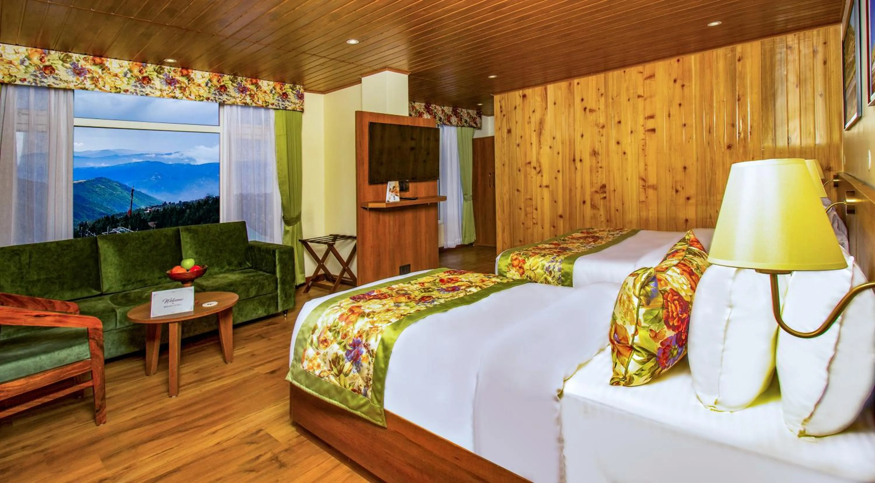 View (from property/room), Bed in Mount Lungta Boutique Hotel & Spa