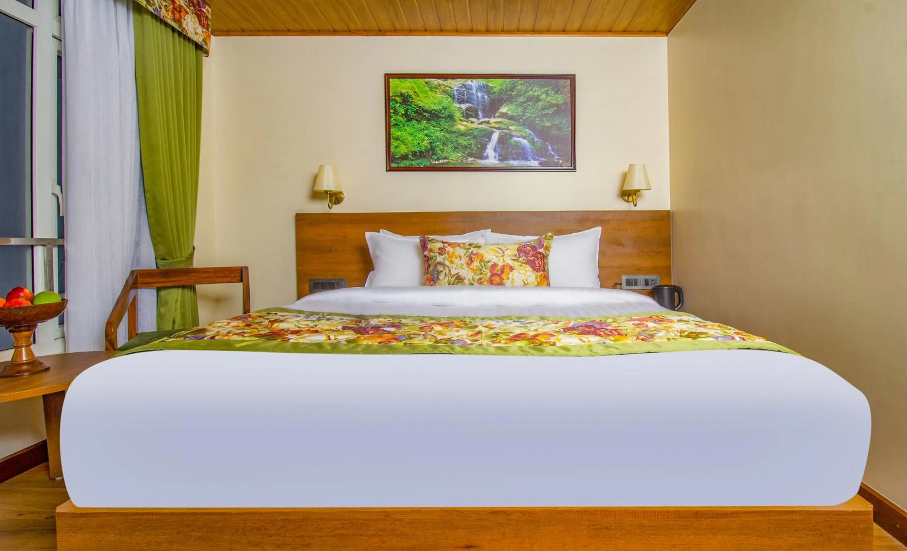 Bed in Mount Lungta Boutique Hotel & Spa