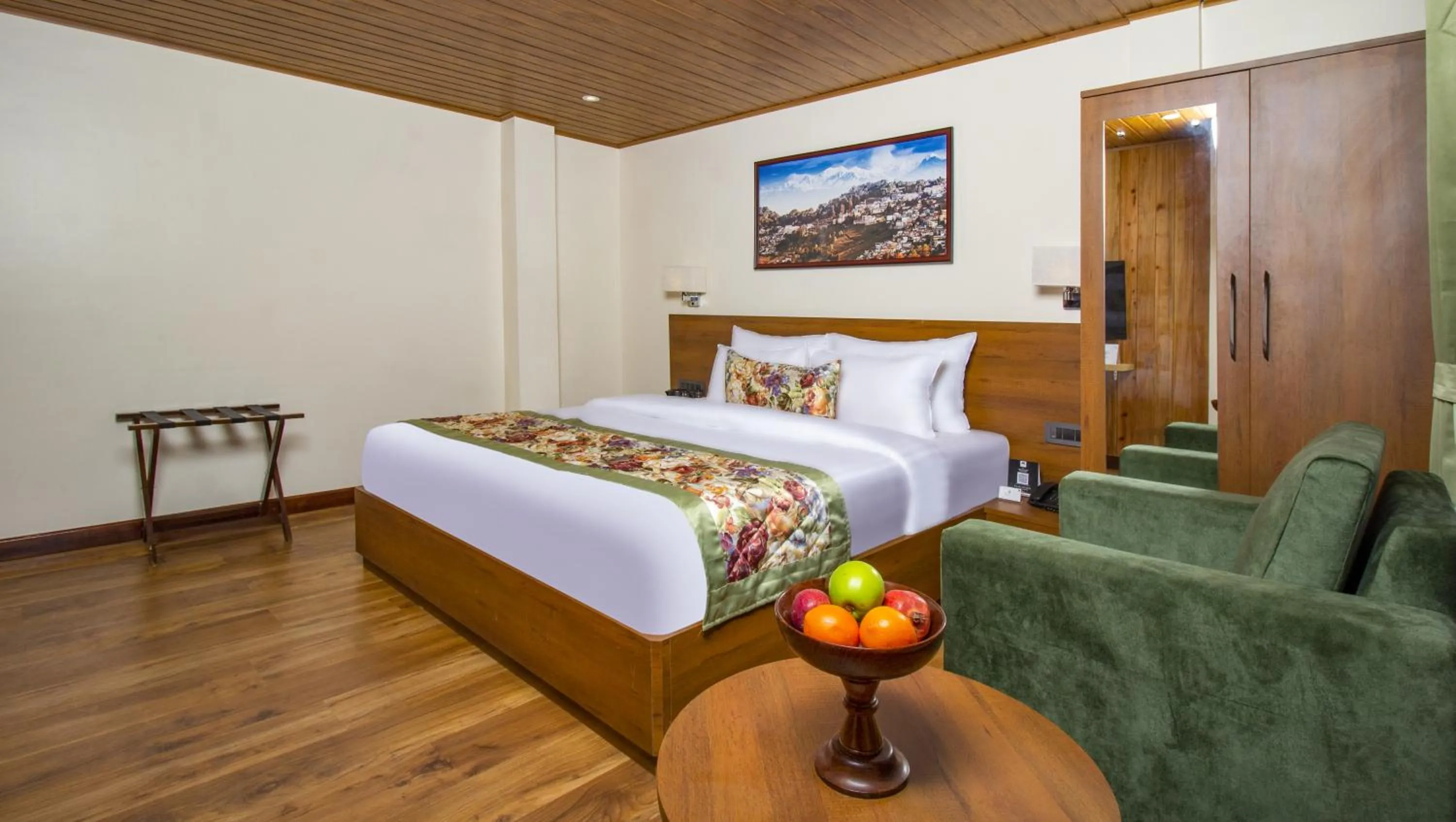 Bed in Mount Lungta Boutique Hotel & Spa