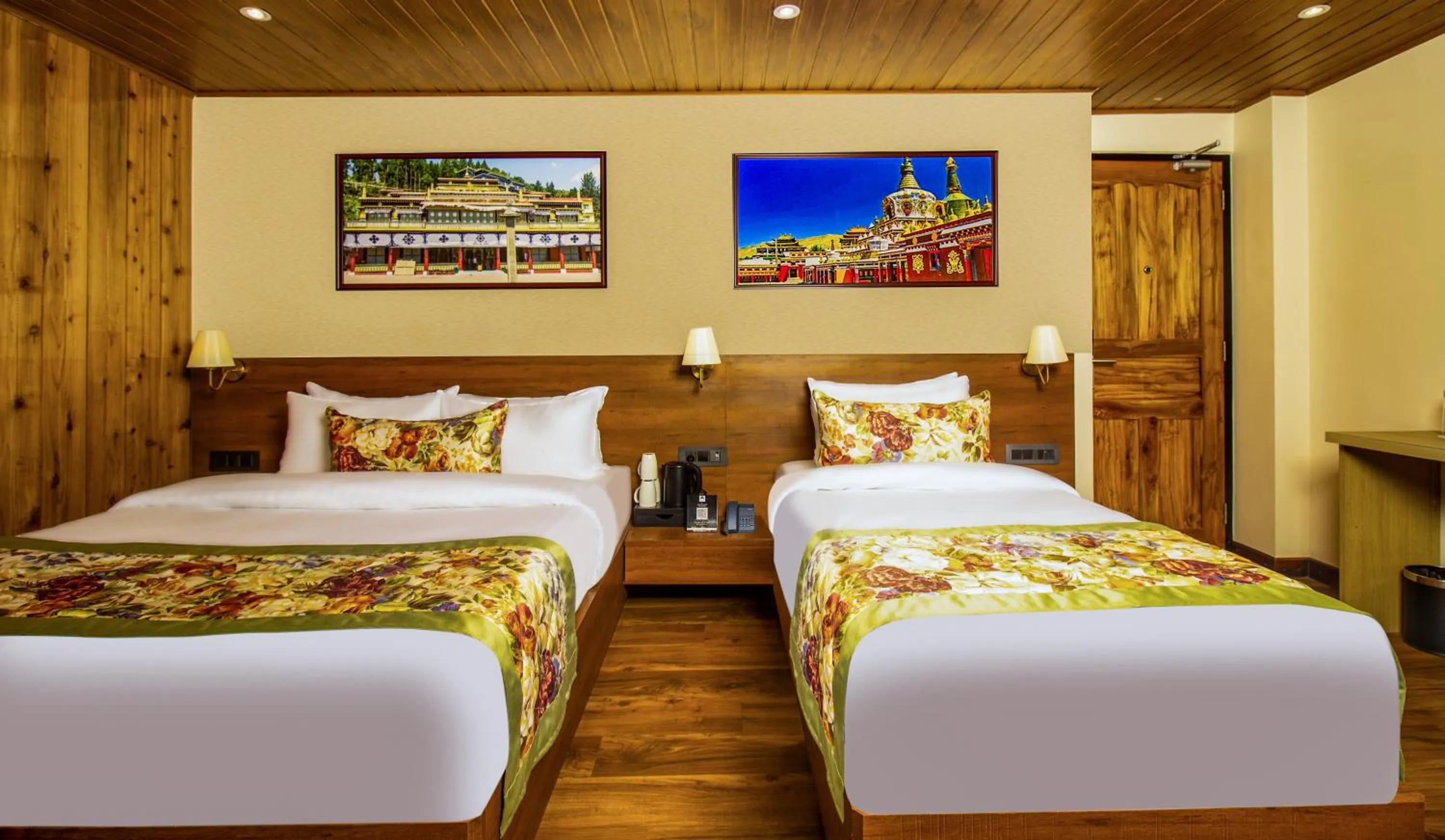 Bed in Mount Lungta Boutique Hotel & Spa