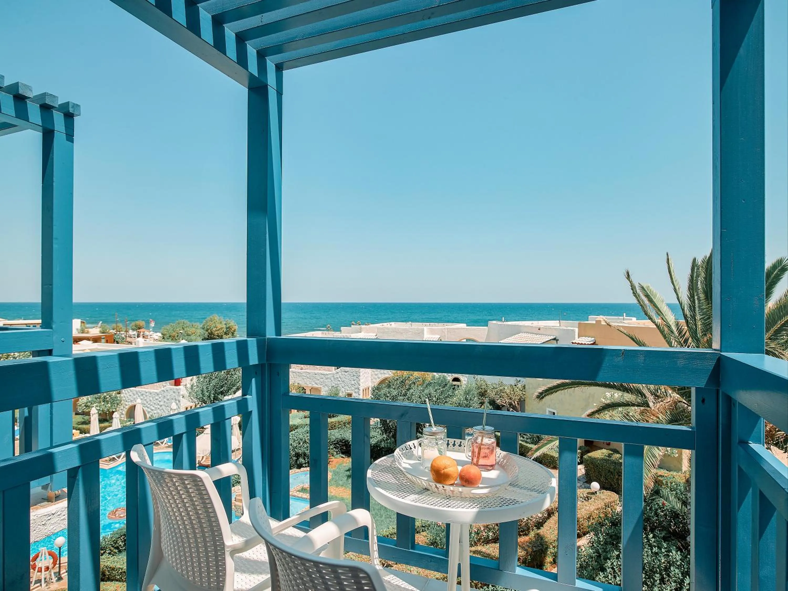 Balcony/Terrace in Canvas by Mitsis Cretan Village