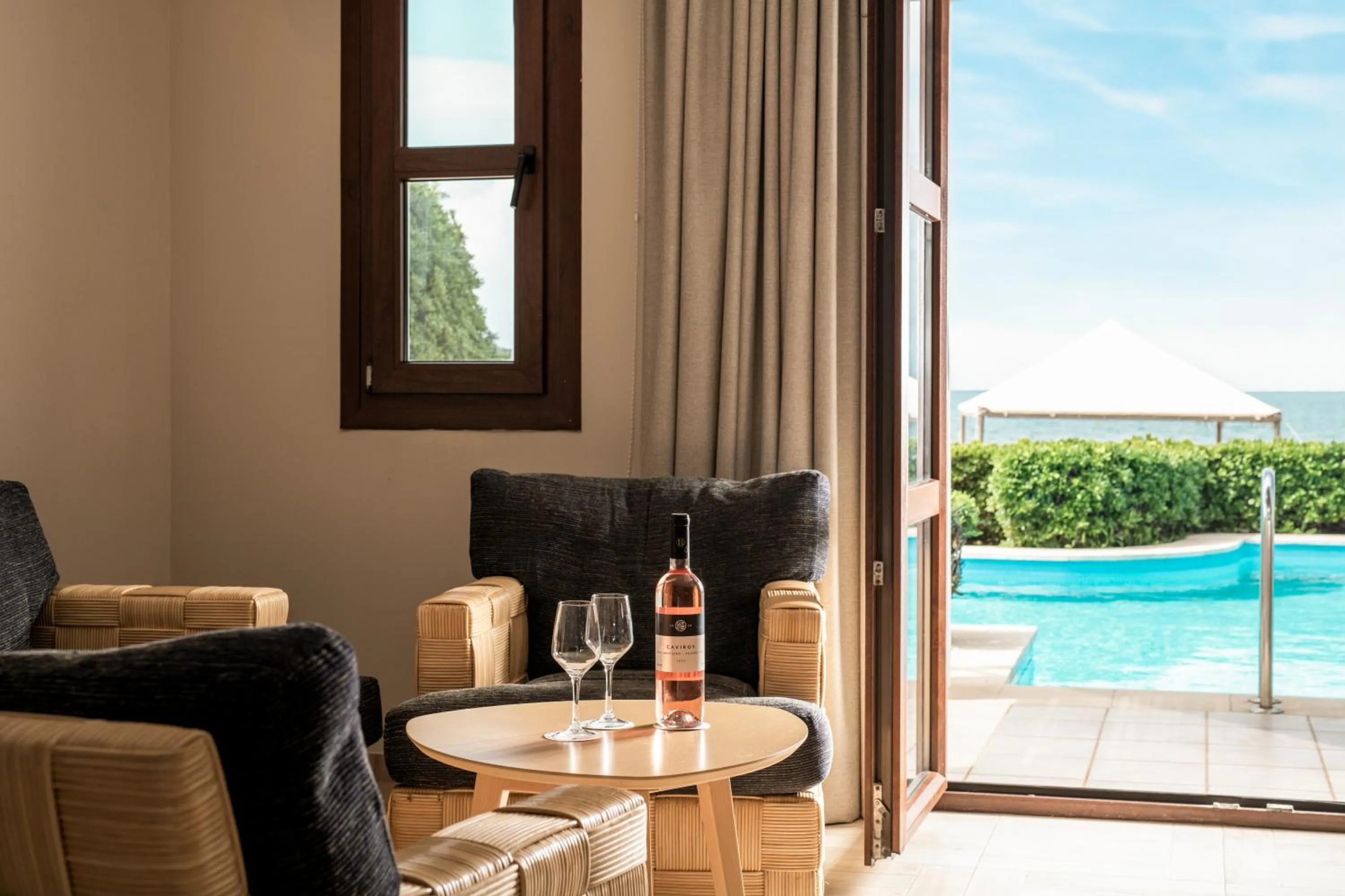 Seating area in Mitsis Royal Mare