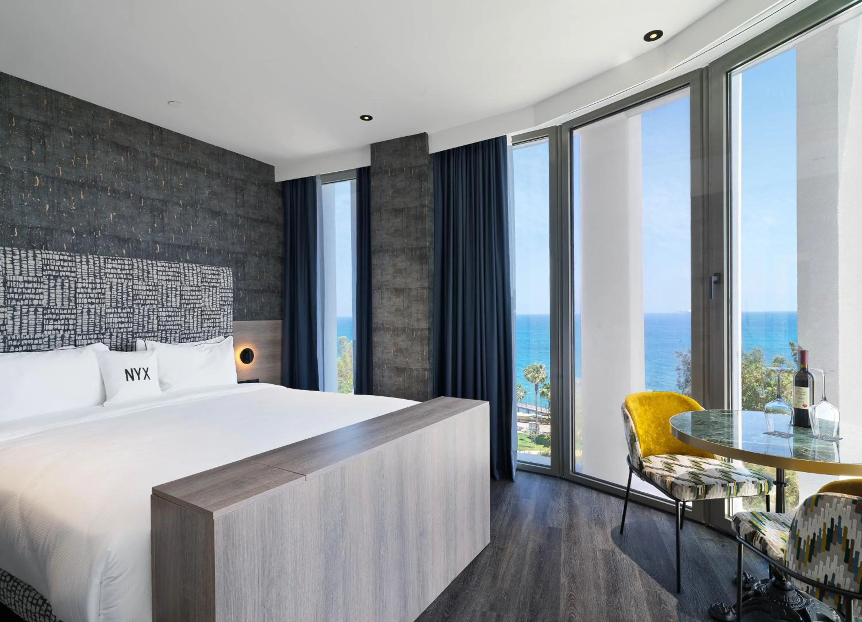 Bed in NYX Hotel Limassol