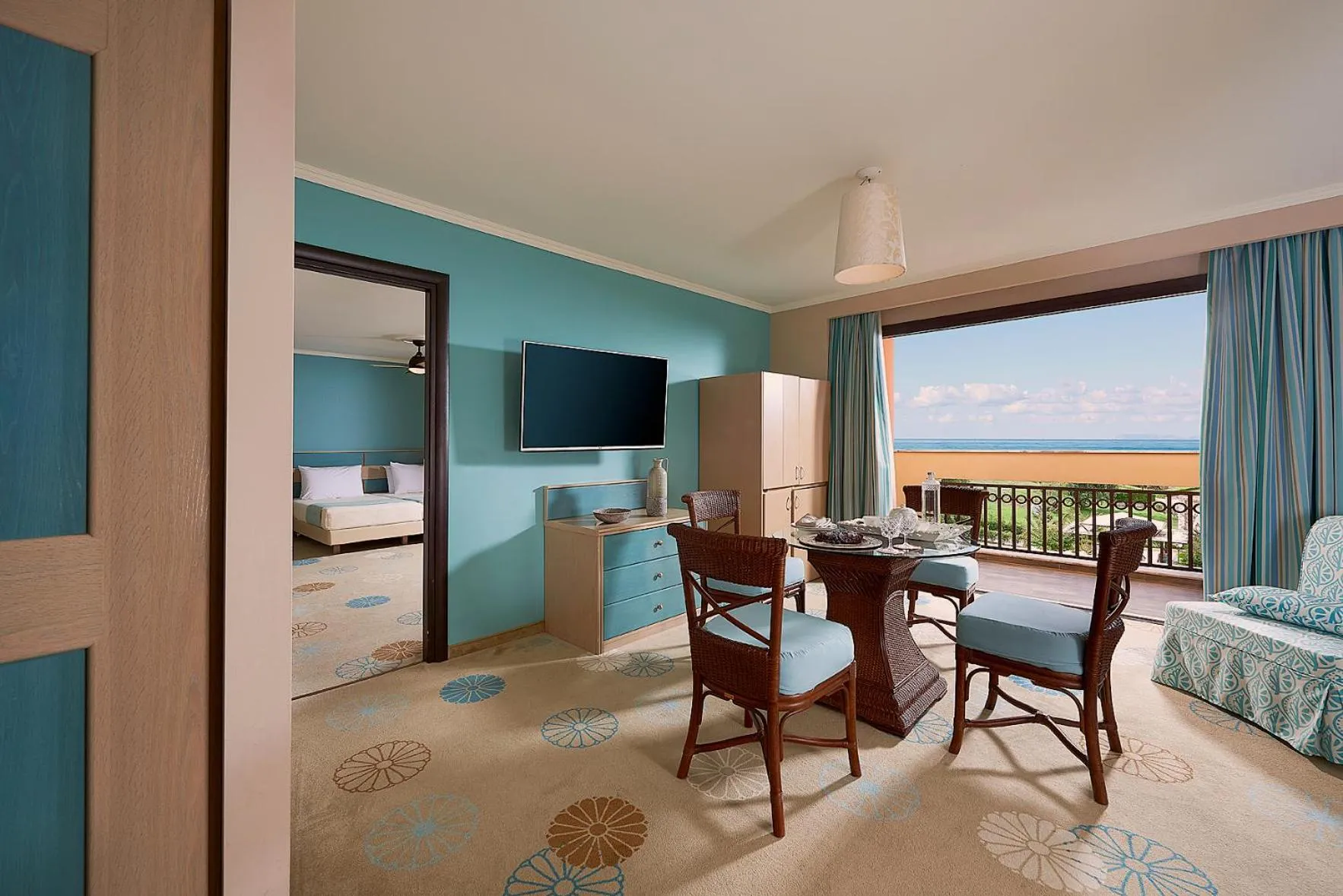 Seating area, Bed in Aldemar Olympian Village