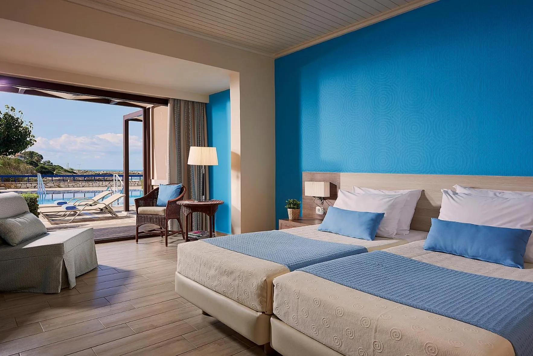 View (from property/room), Bed in Aldemar Olympian Village