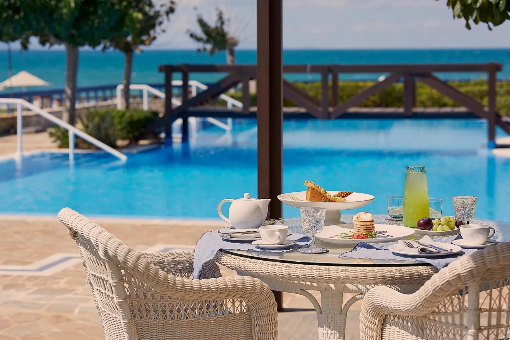 Pool view in Aldemar Olympian Village