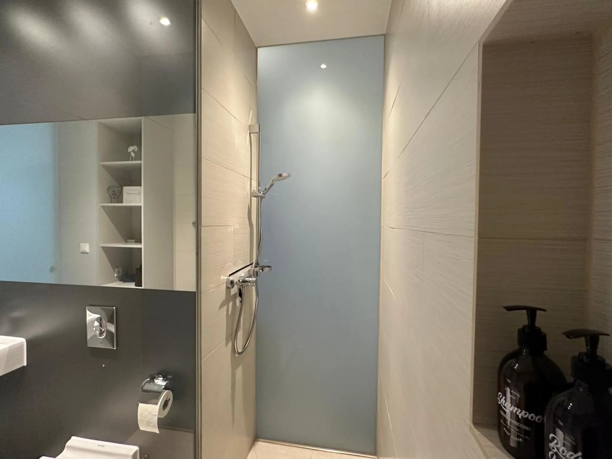 Shower in MEOS 1 -Zentrum-Balkon-Parkplatz-Gym-Uniklinik