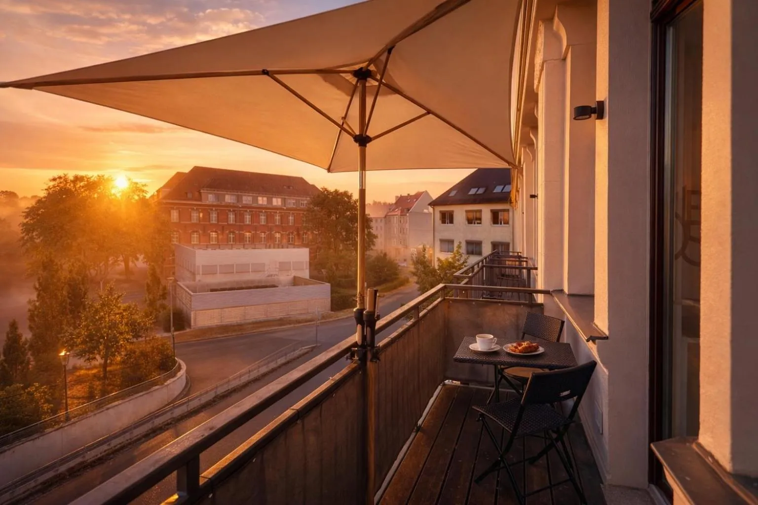 Balcony/Terrace in MEOS 1 -Zentrum-Balkon-Parkplatz-Gym-Uniklinik