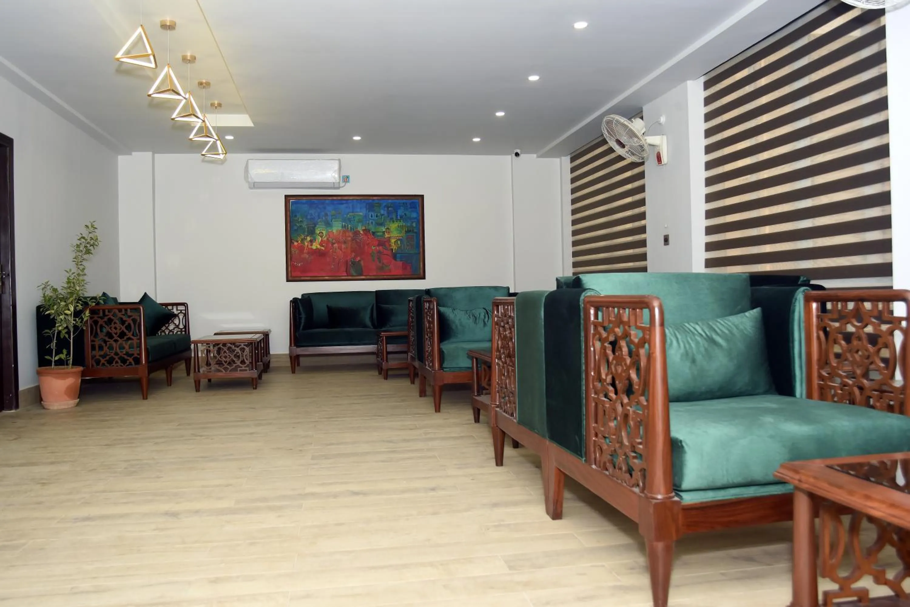 Seating area in Grand Hotel Quetta