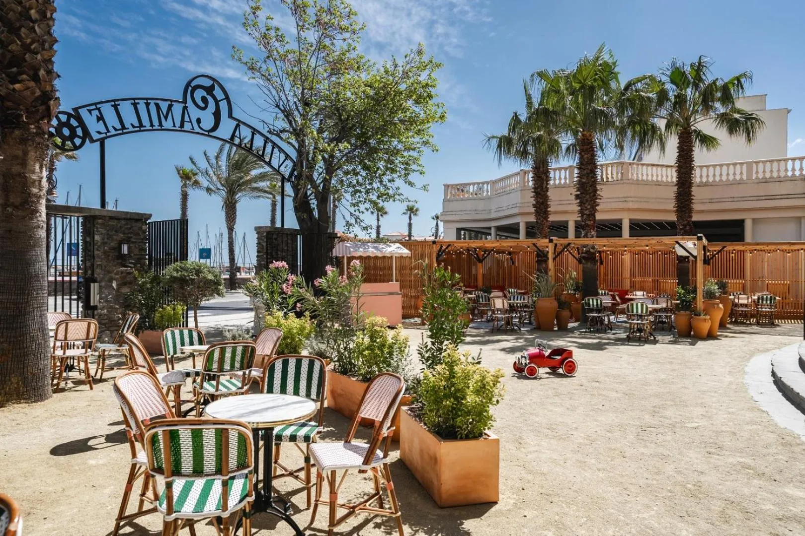 Patio in Villa Camille Hotel & Spa