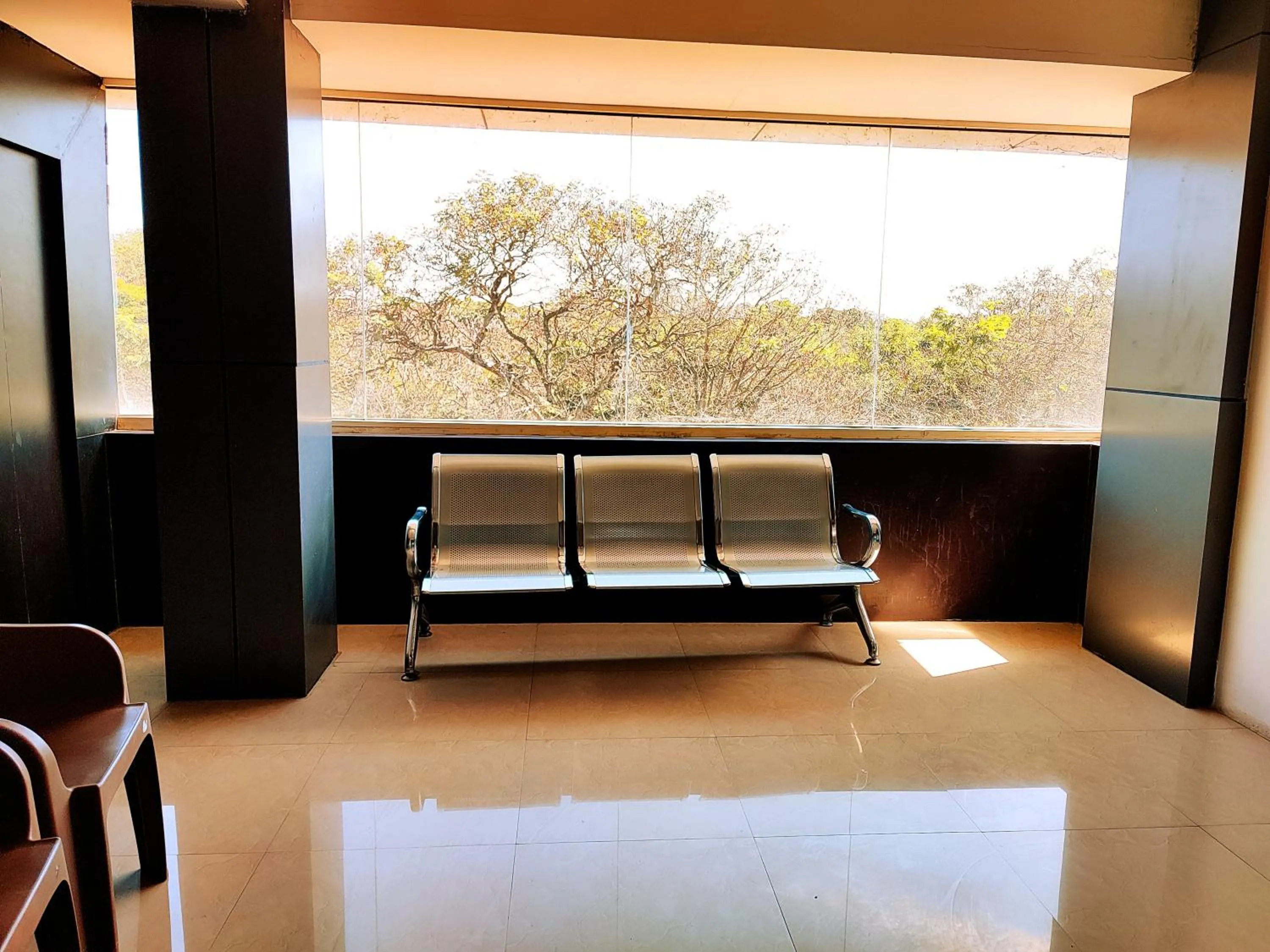 Seating area in Yuvraj Galaxy Inn