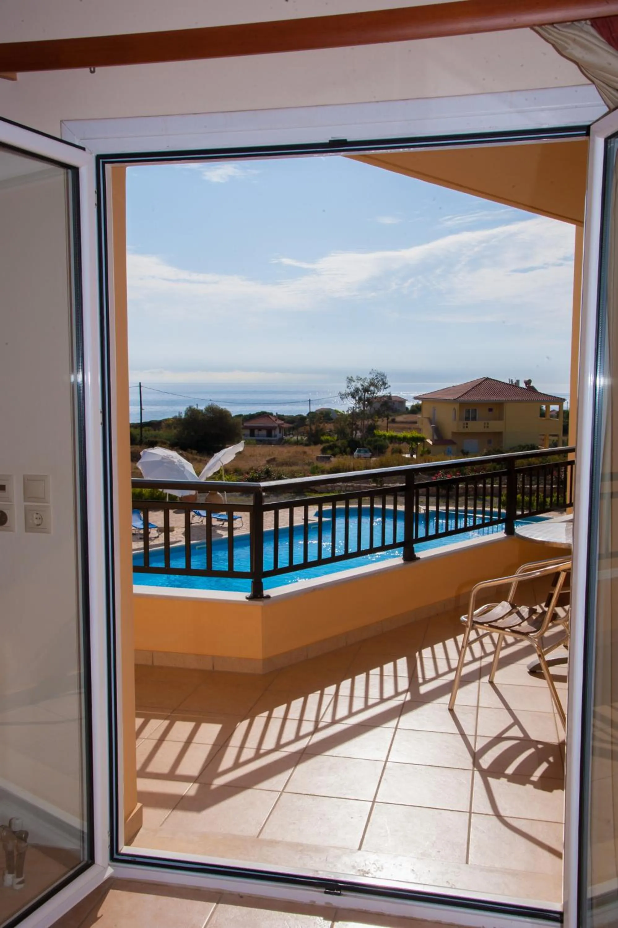 Balcony/Terrace in Apartments Hotel & Studios, Xifoupolis
