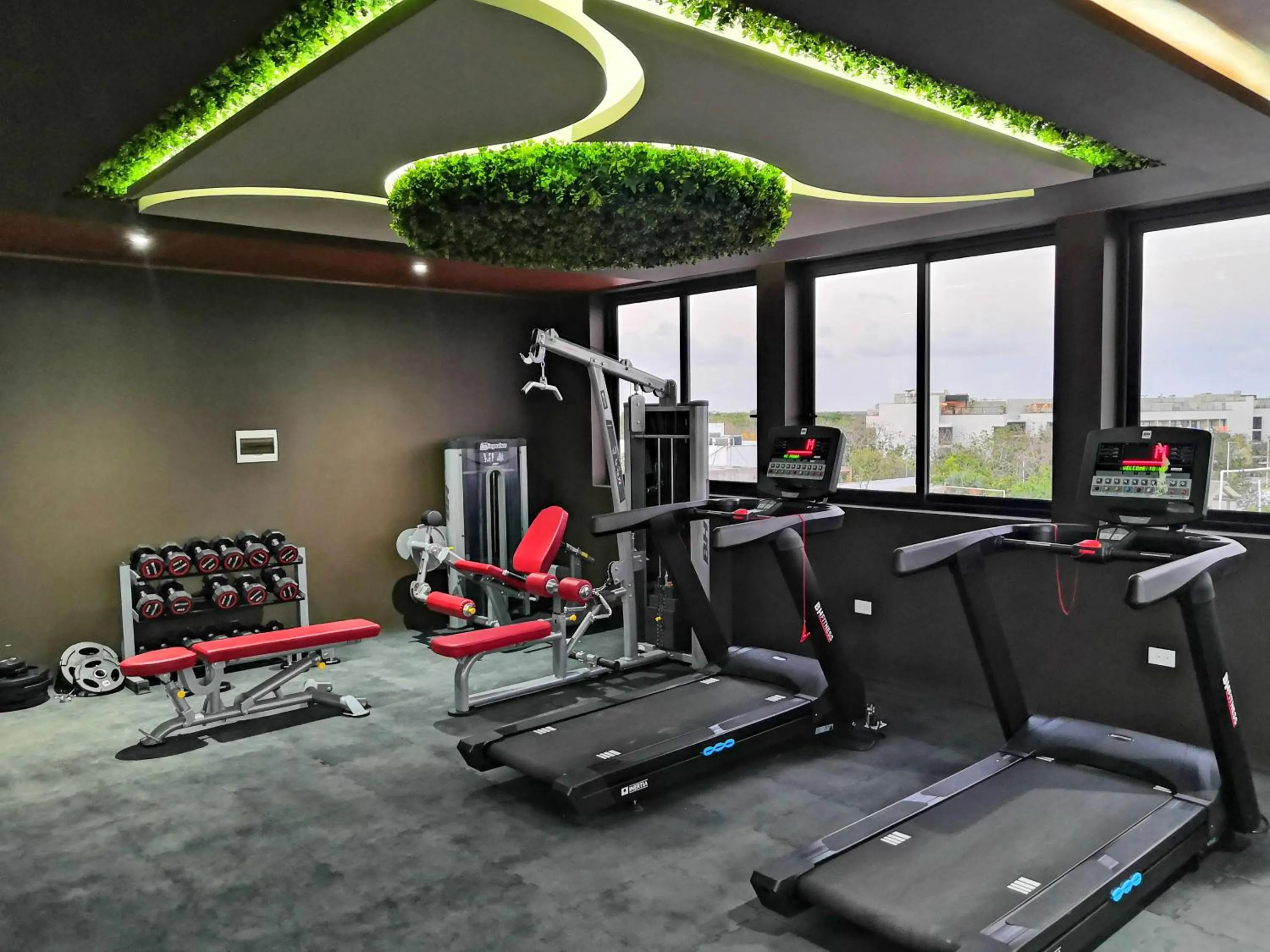 Fitness centre/facilities in Menesse Tulum Luxury Apartments by Spot Rentals
