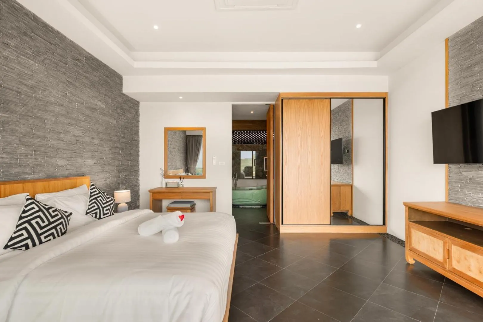 Bed in Villa Firefly- Spectacular Family Friendly Villa