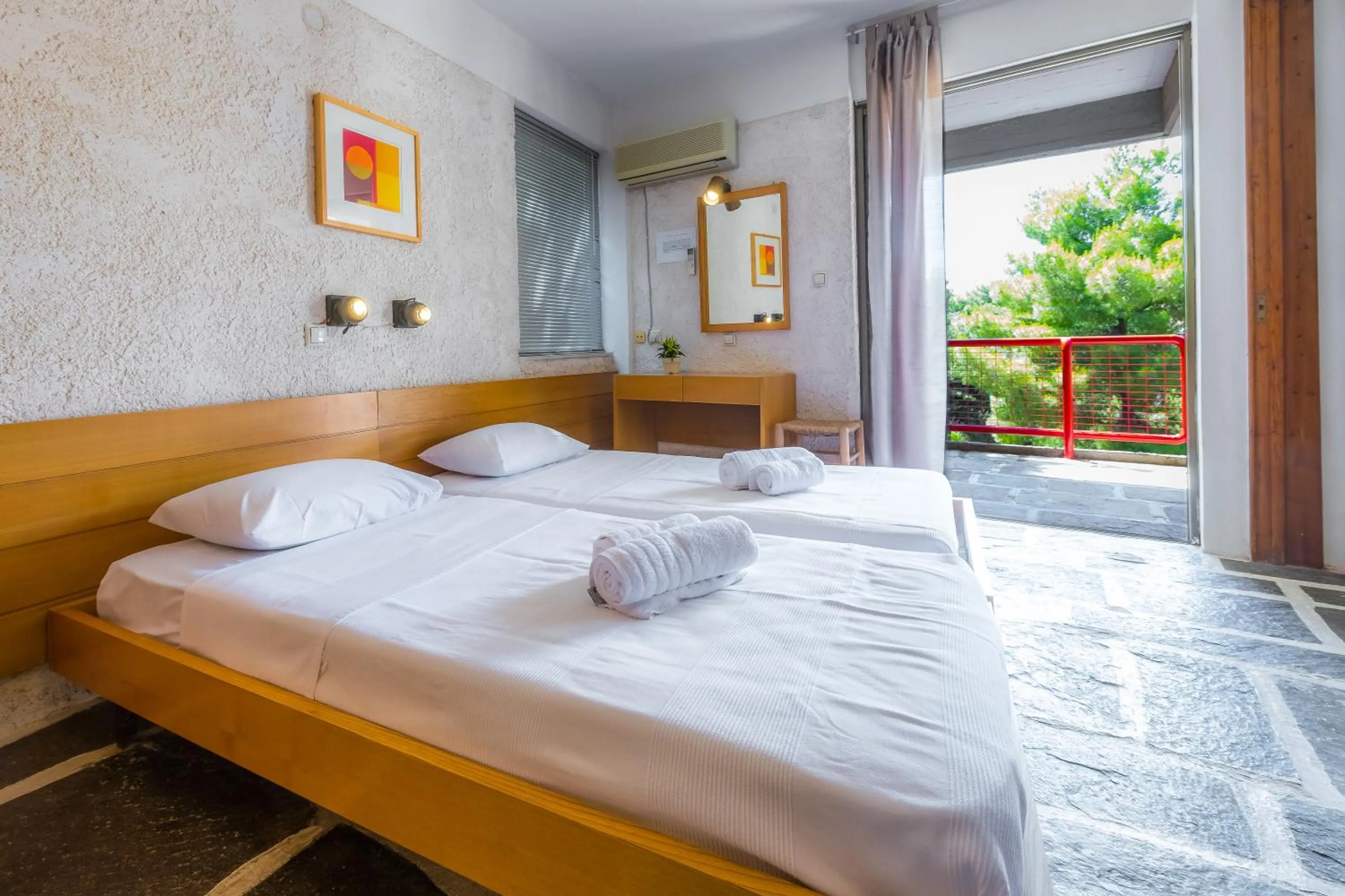 Bedroom in Apollonia Hotel Apartments