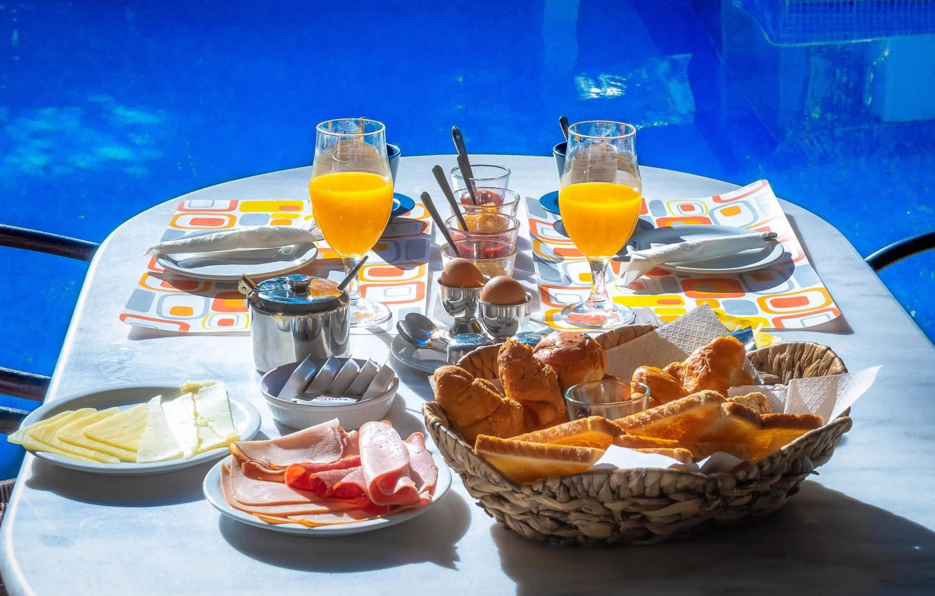 Continental breakfast in Apollonia Hotel Apartments