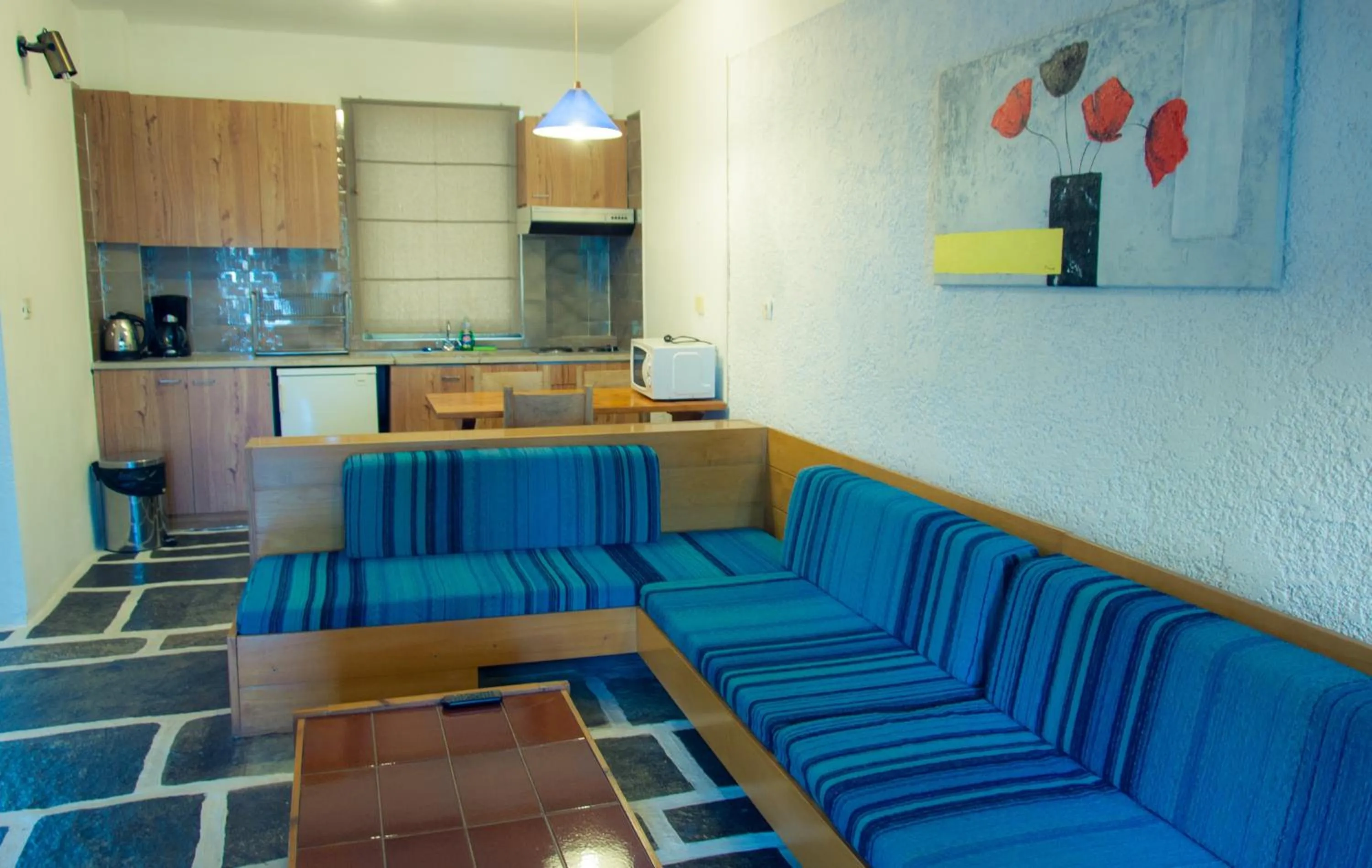 Seating area in Apollonia Hotel Apartments