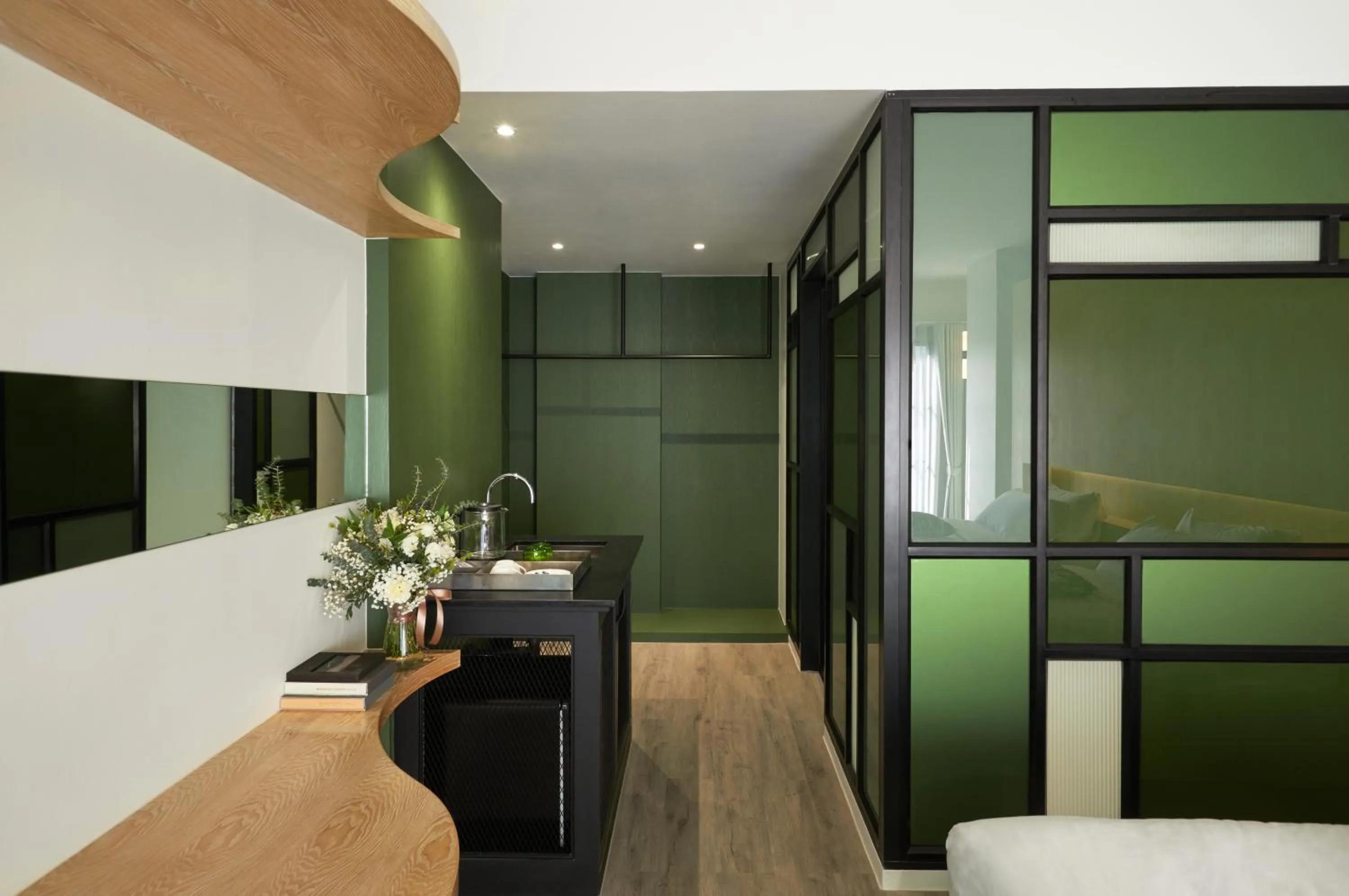 Kitchen or kitchenette in Hotel Sapin