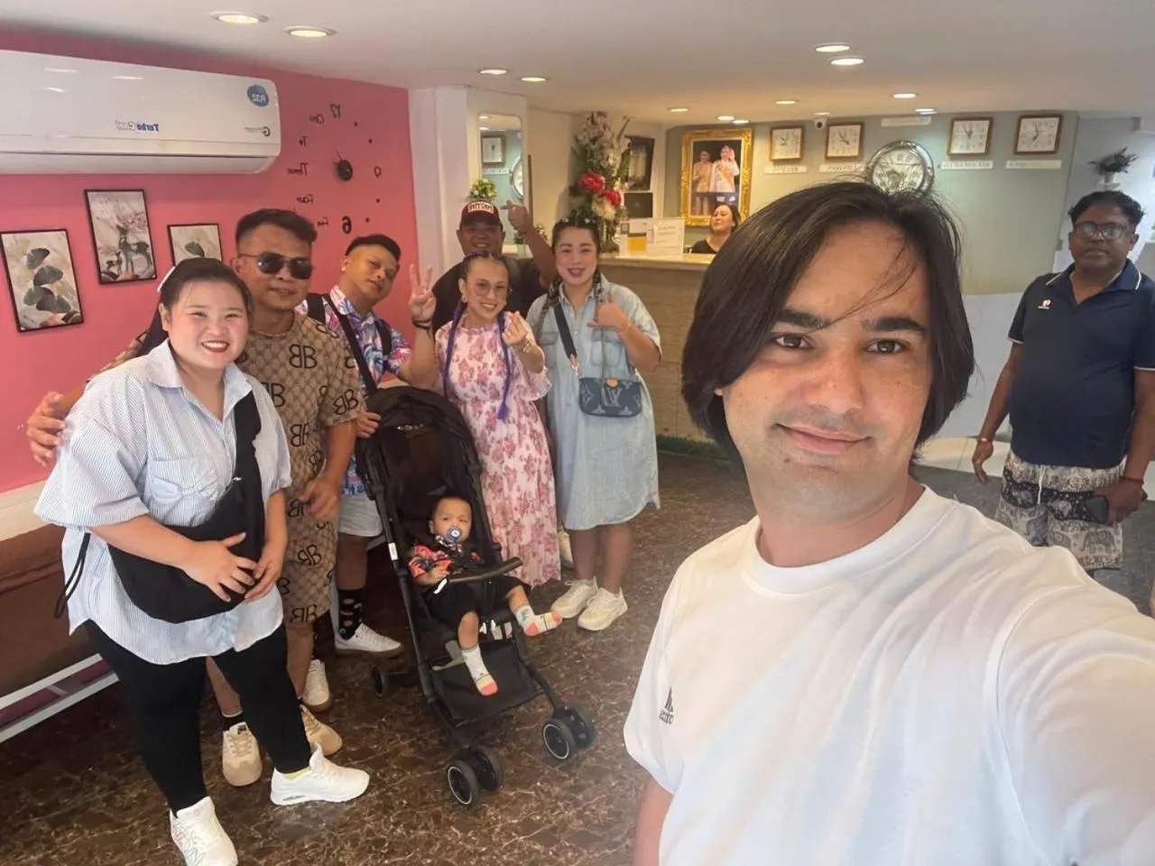 group of guests in Miracle Gallery Hotel