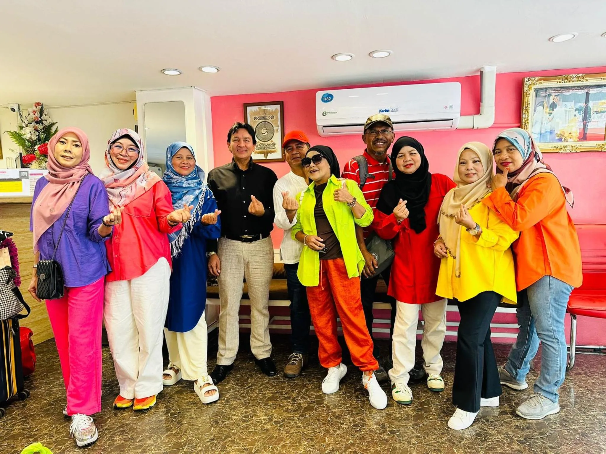 group of guests in Miracle Gallery Hotel