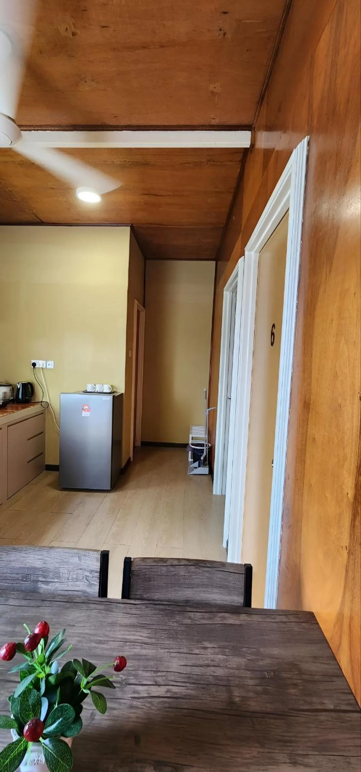 Dining area in Grapevine Garden