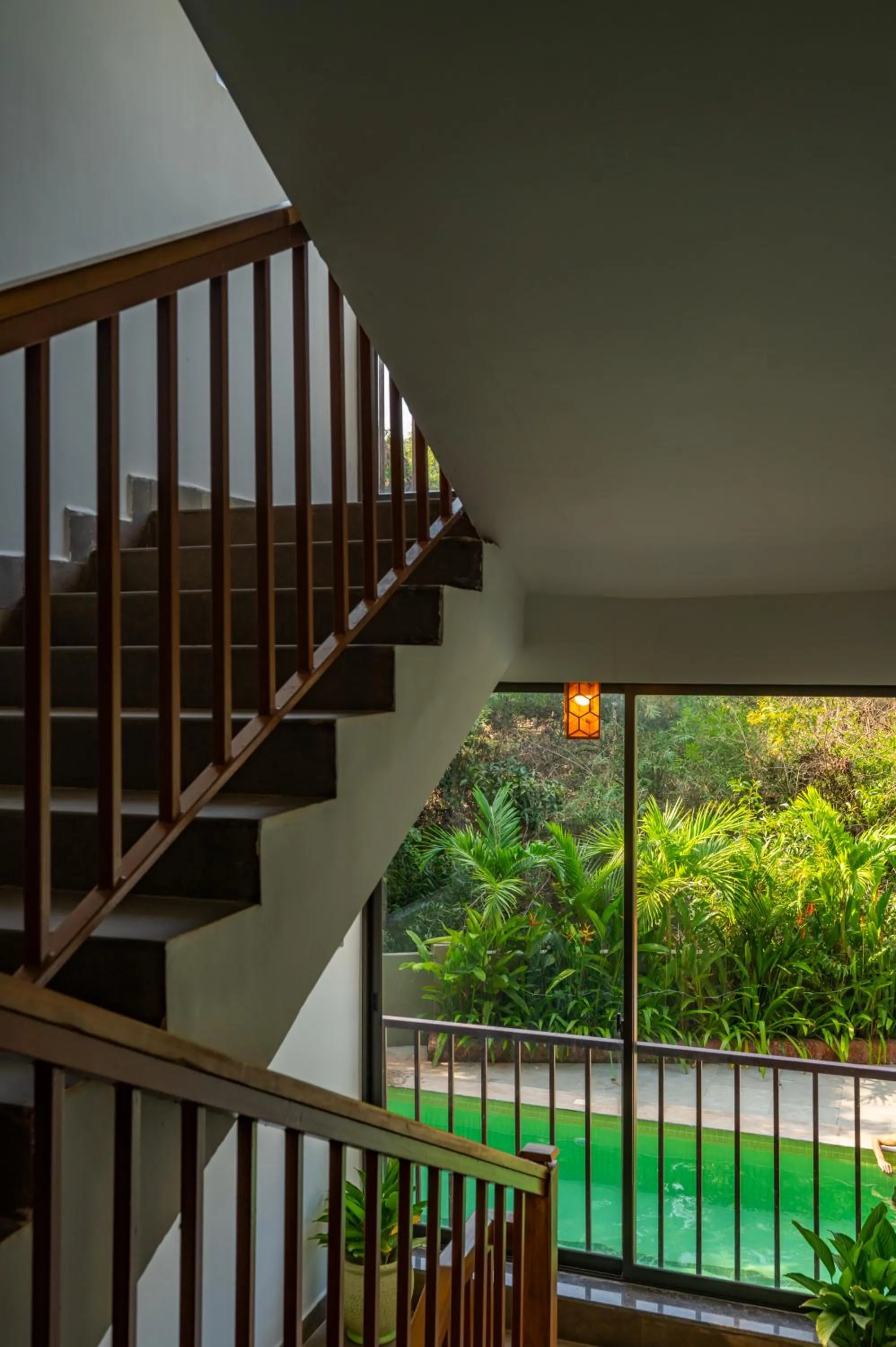 Garden view in Locomo Boutique, Morjim - Cozy tropical stay, near beach