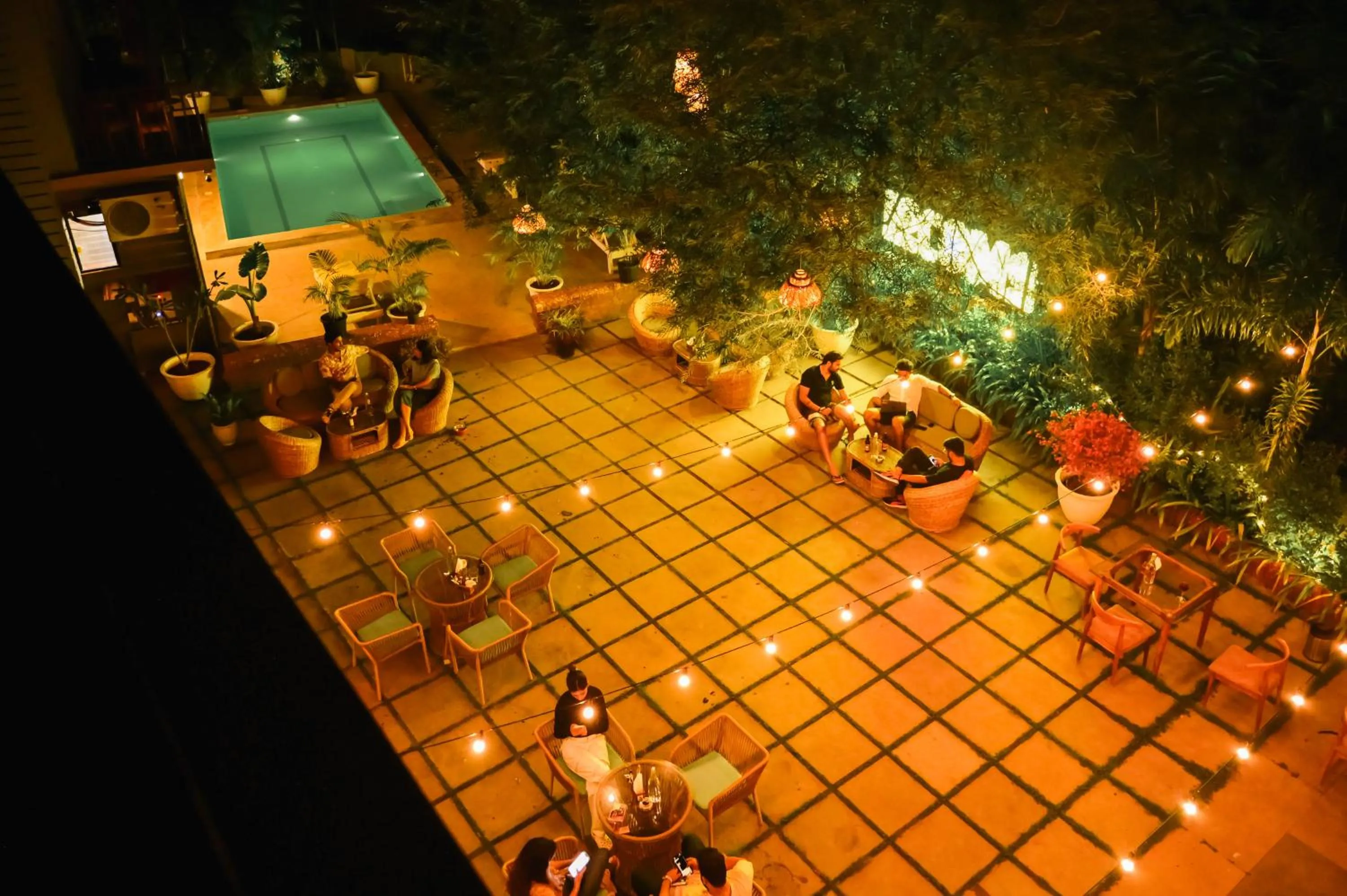 Swimming pool in Locomo Boutique, Morjim - Cozy tropical stay, near beach