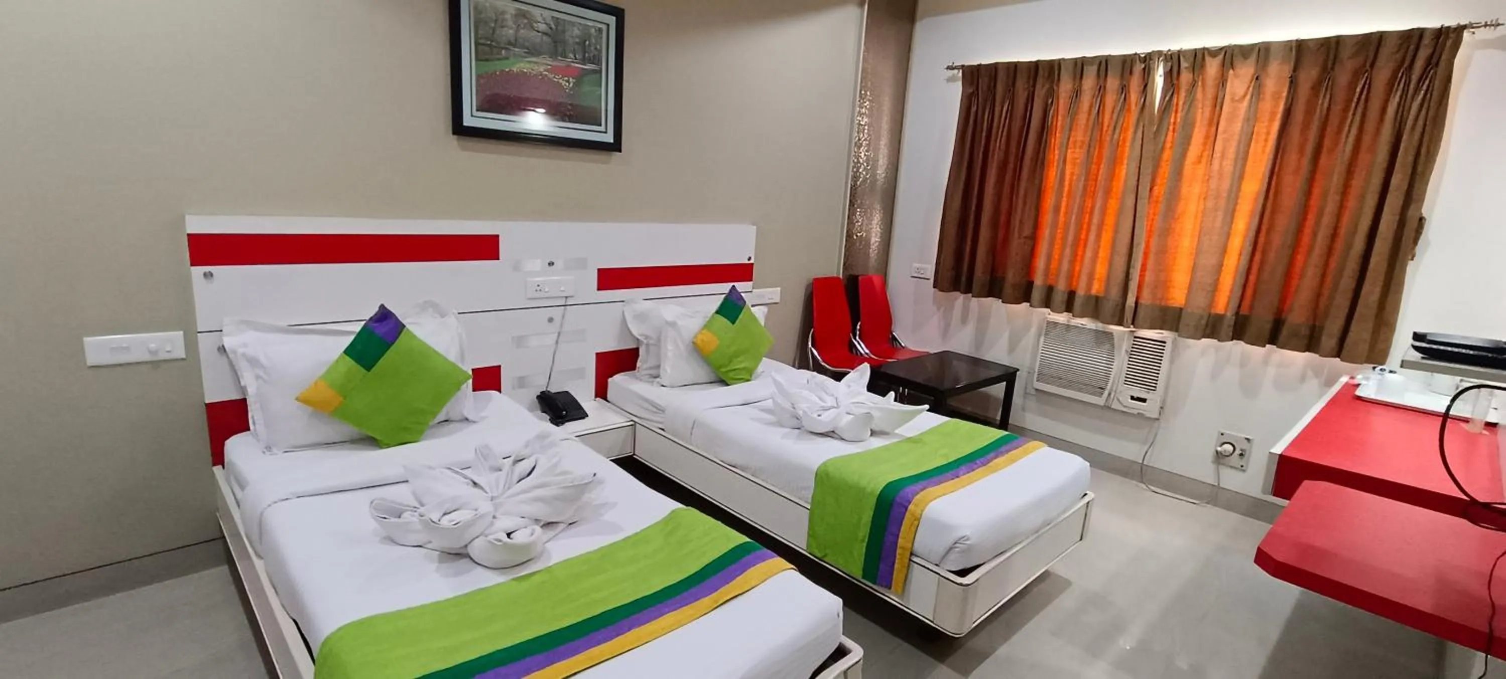 Bed in Hotel Bagga International