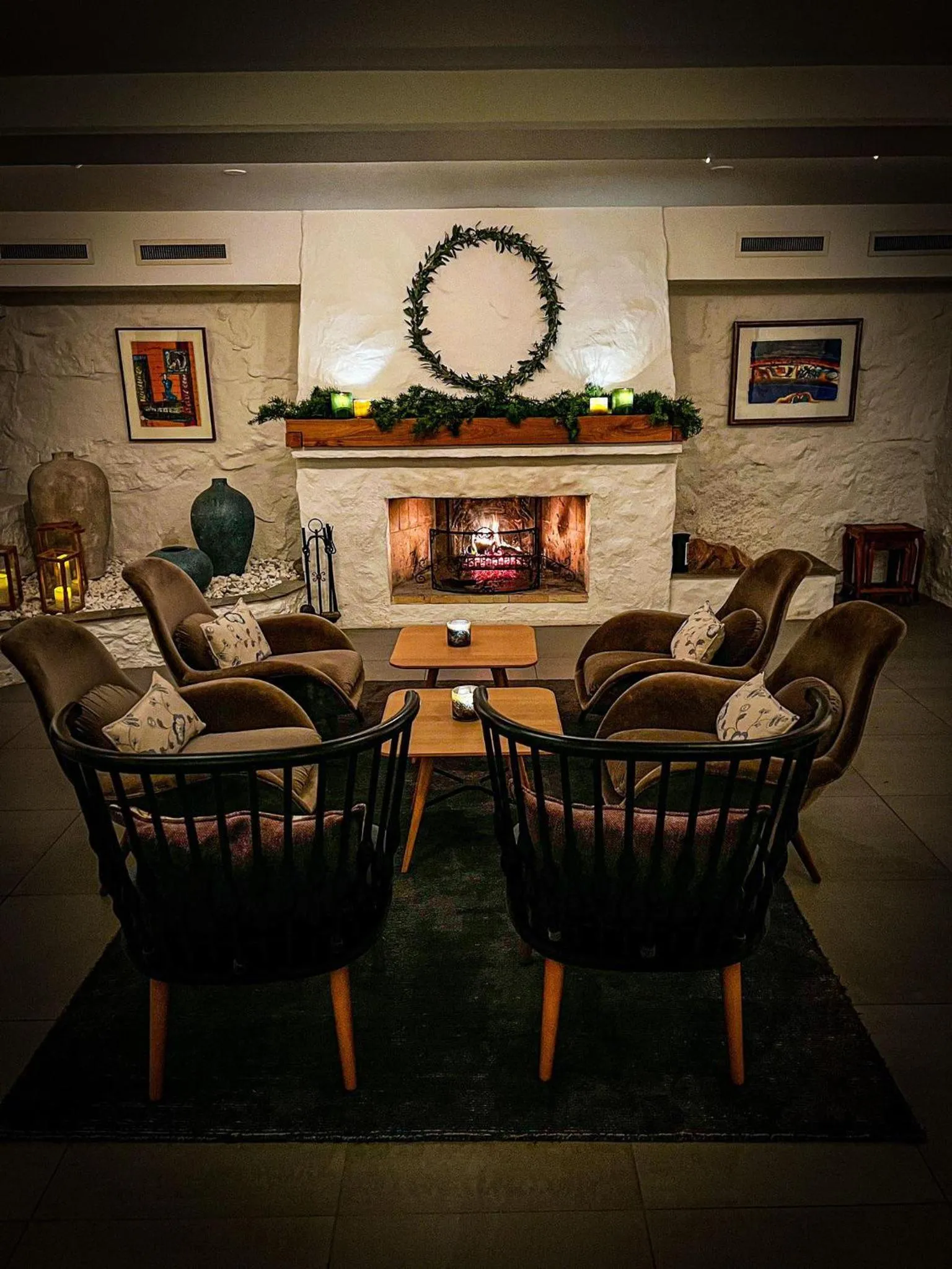 Seating area in Engø Gård Hotel & Restaurant