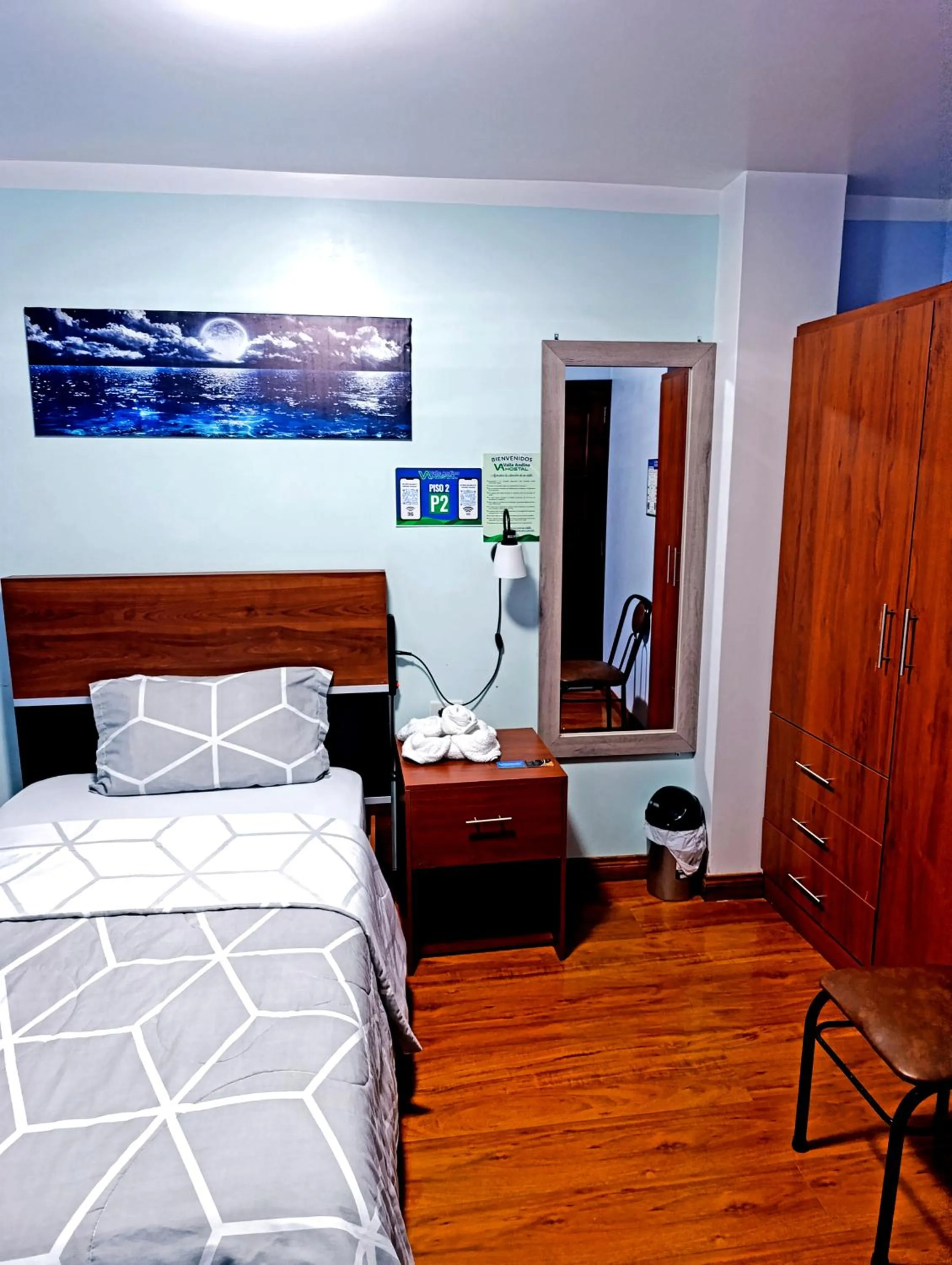 Bed in Hostal Valle Andino