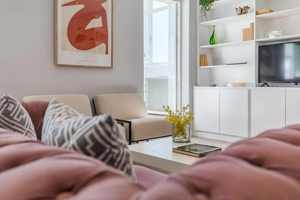 Living room in Apartamento con terraza en Barrio de Salamanca