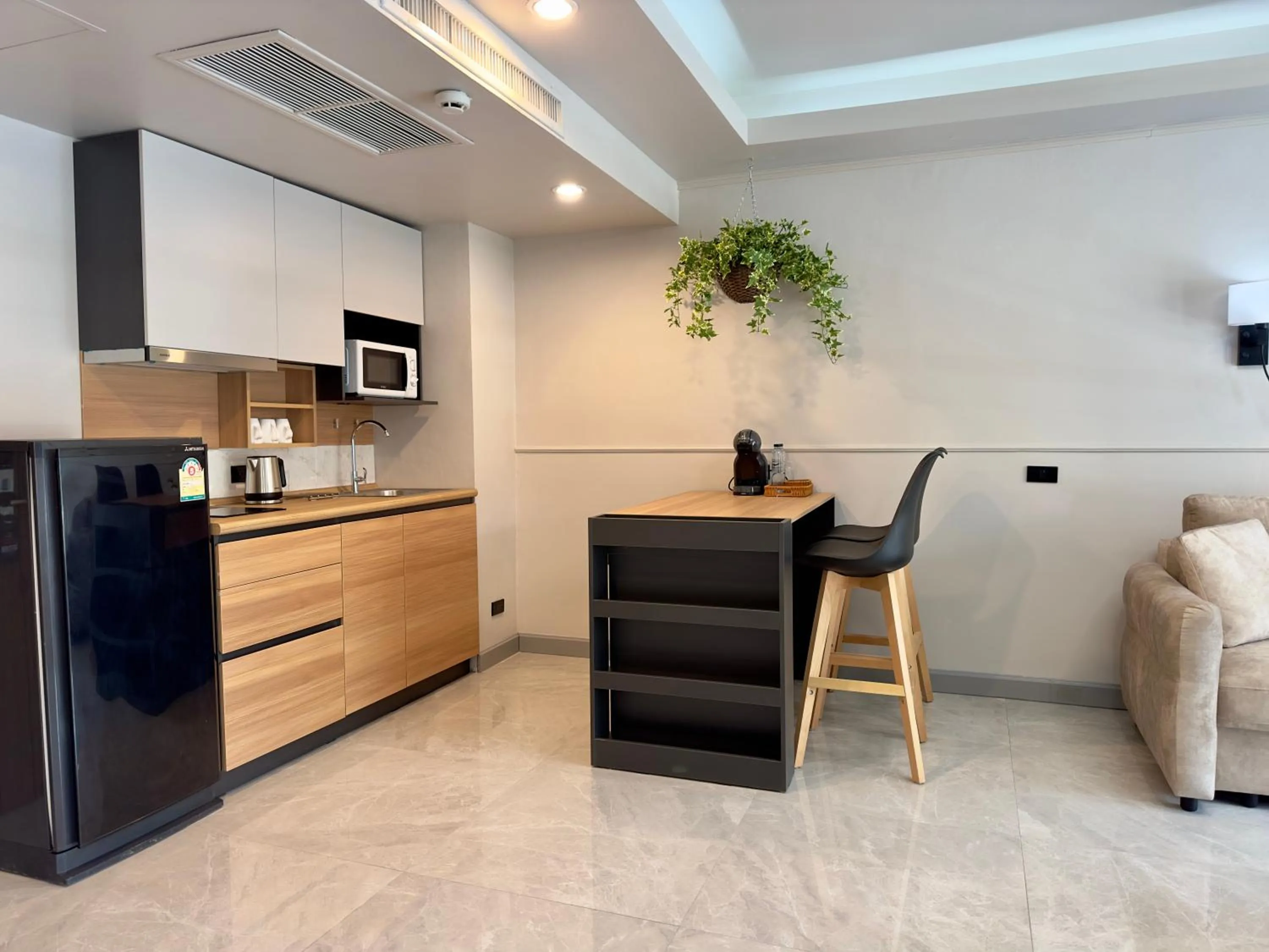 Kitchen or kitchenette in Grand Orlov Apart Hotel