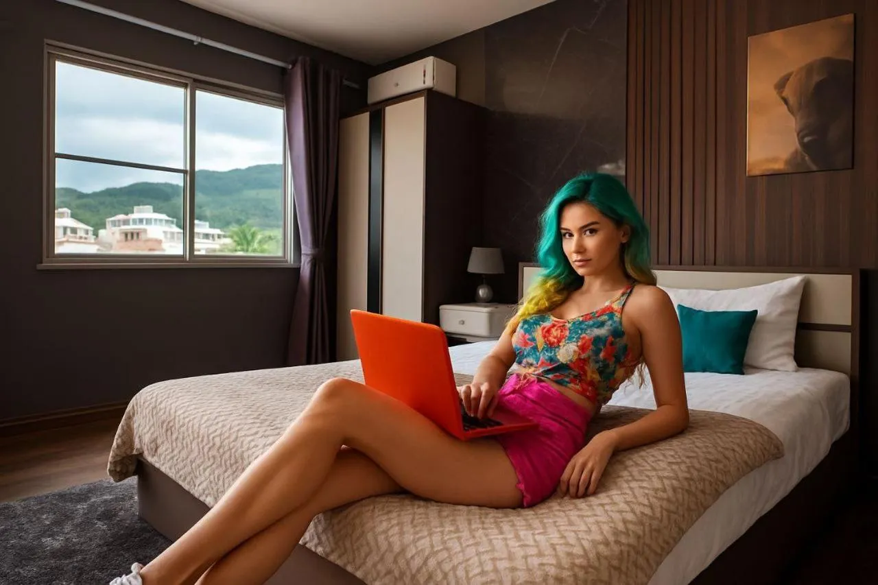 People, Bed in Grand Orlov Apart Hotel