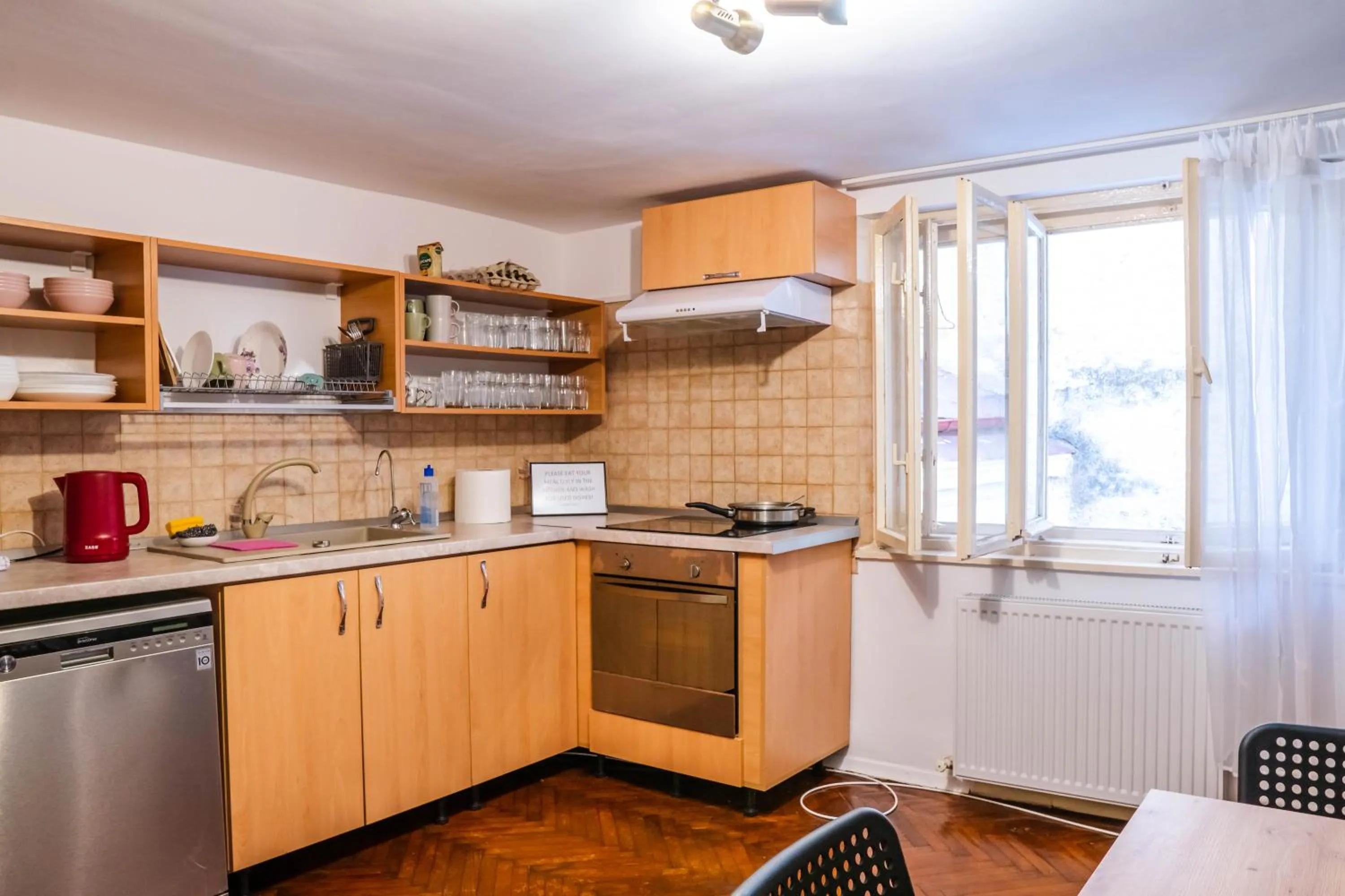 Kitchen or kitchenette in HOSTEL SPORT BUCHAREST