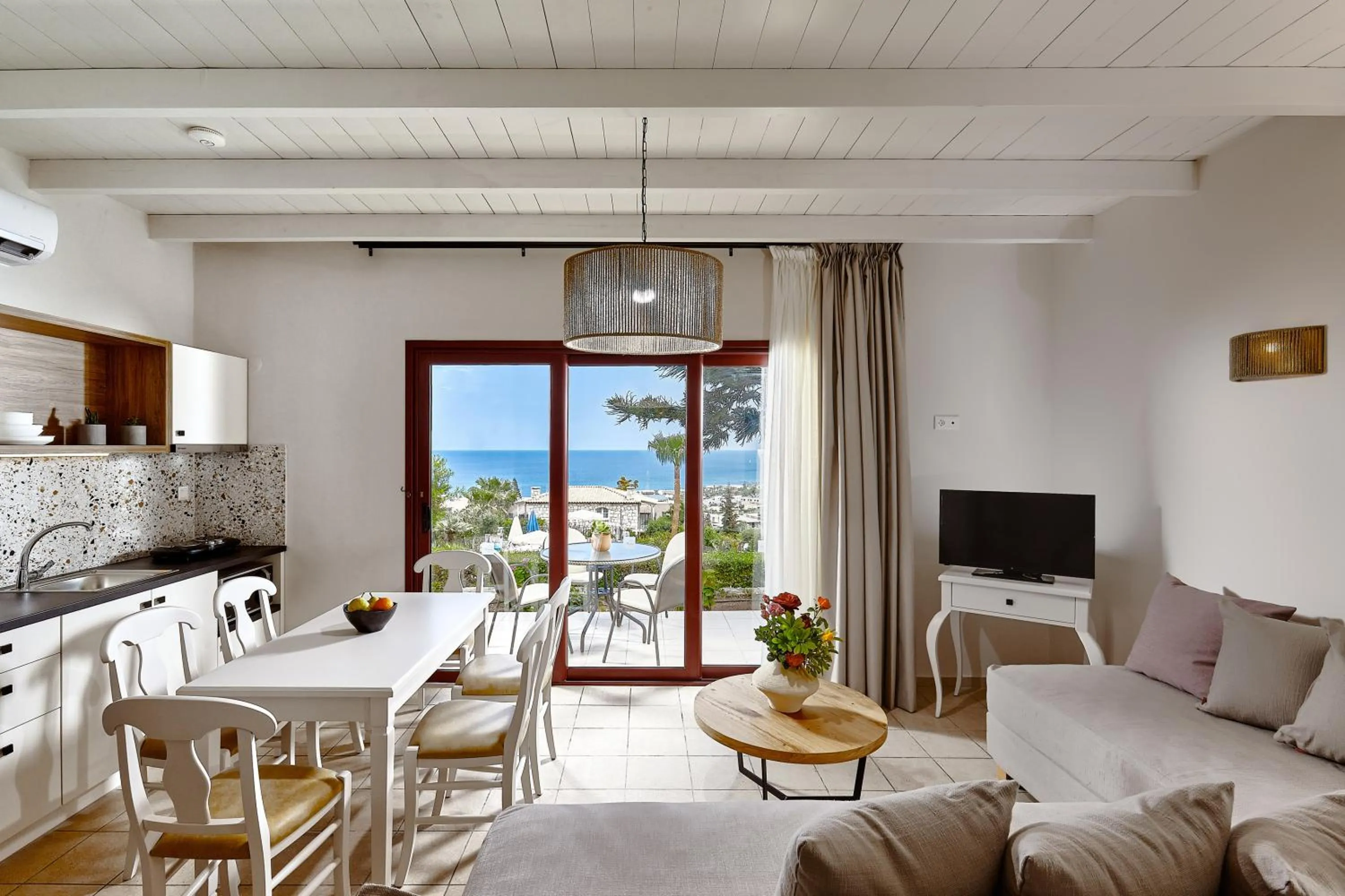 Seating area in Marni Village