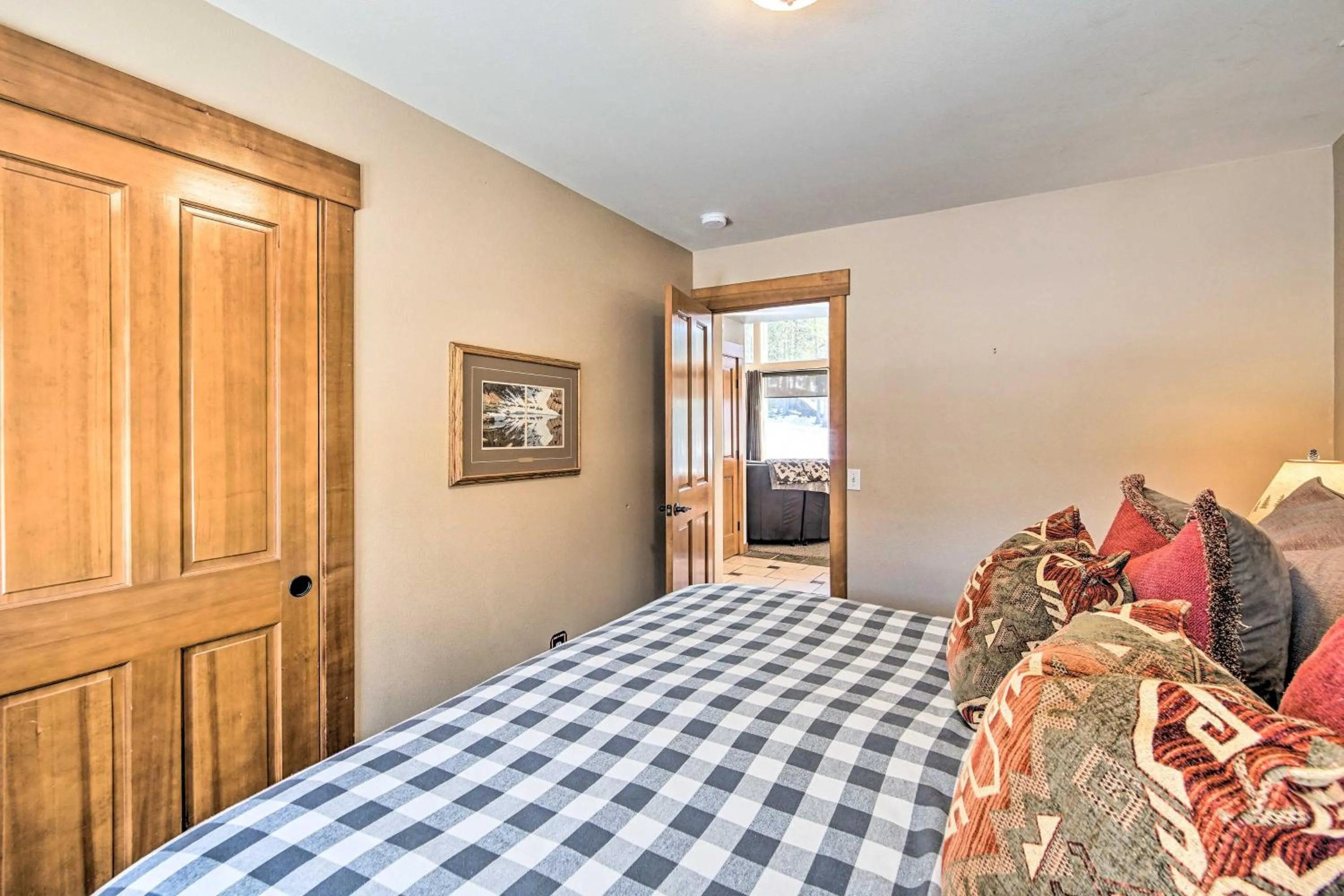 Bed in Dog-Friendly Ronald Vacation Rental Cabin!