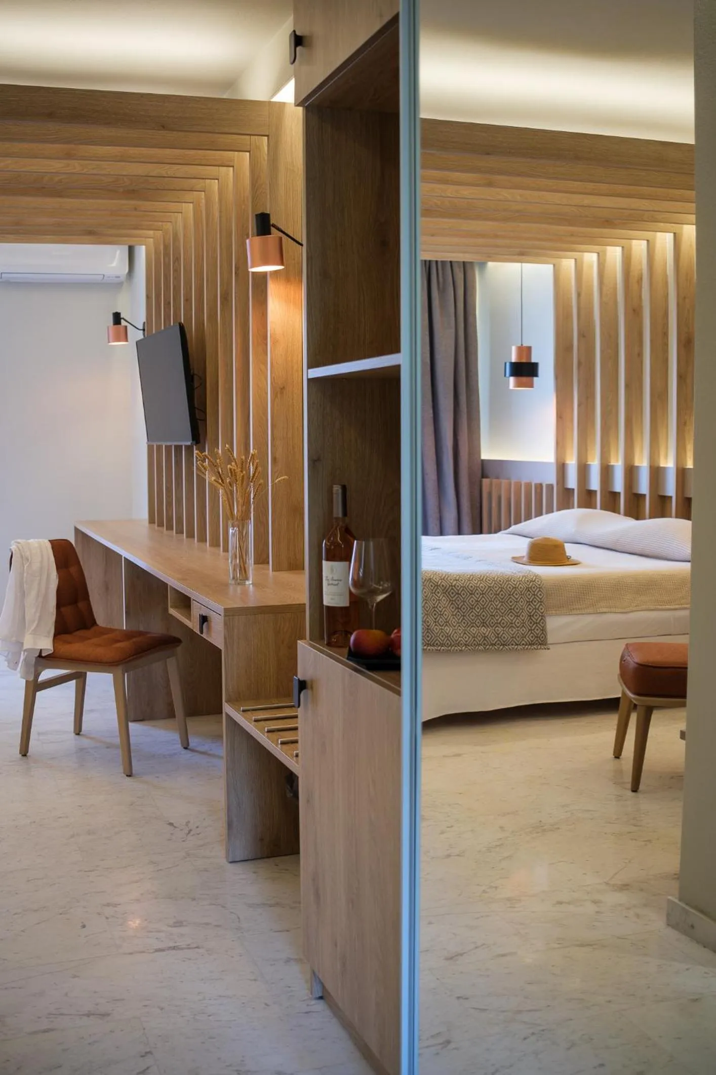 Photo of the whole room, Bed in Bourtzi Hotel