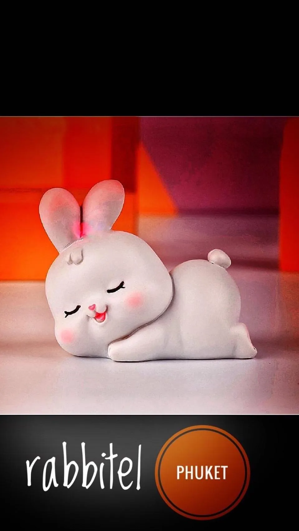 Text overlay in Rabbitel Phuket