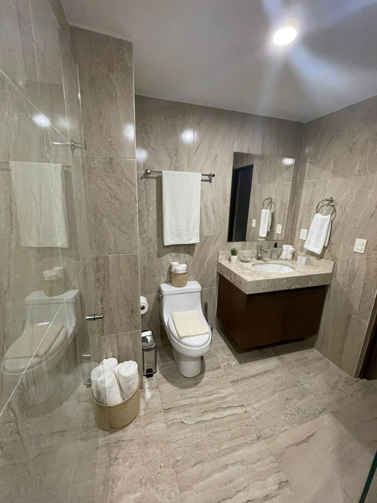 Bathroom in Departamento Céntrico y Moderno en Cancún.