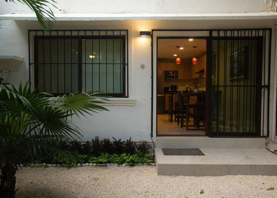 Patio in Departamento Céntrico y Moderno en Cancún.