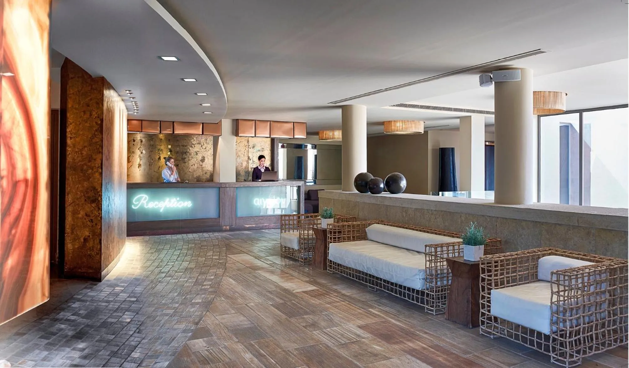 Lobby or reception in Aegeon Beach Hotel