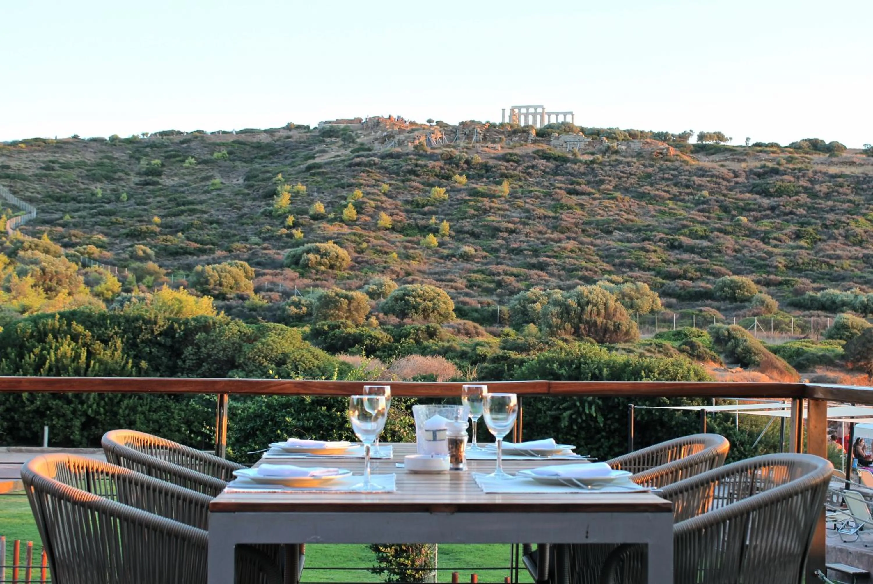 Balcony/Terrace in Aegeon Beach Hotel