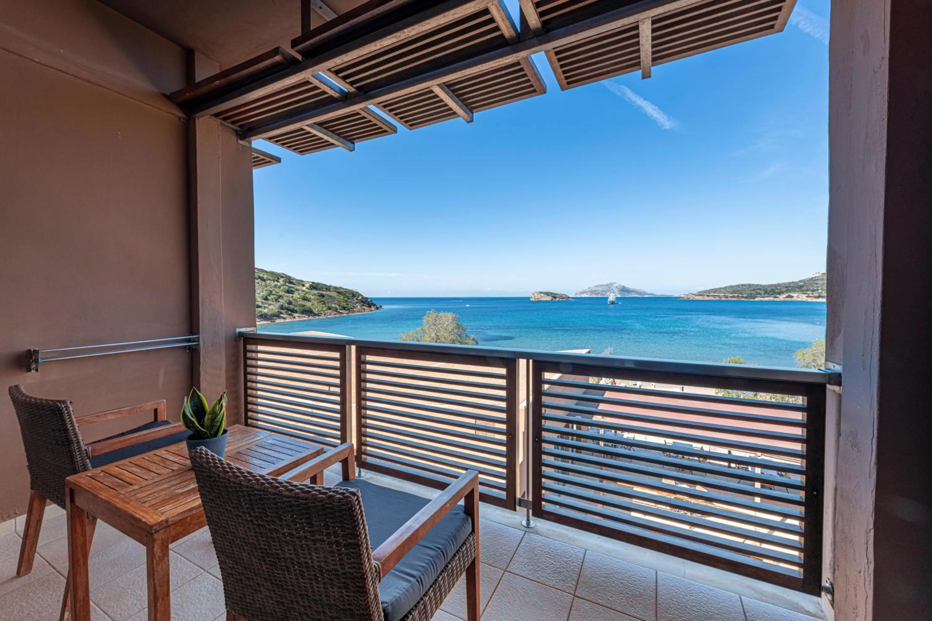 Balcony/Terrace in Aegeon Beach Hotel