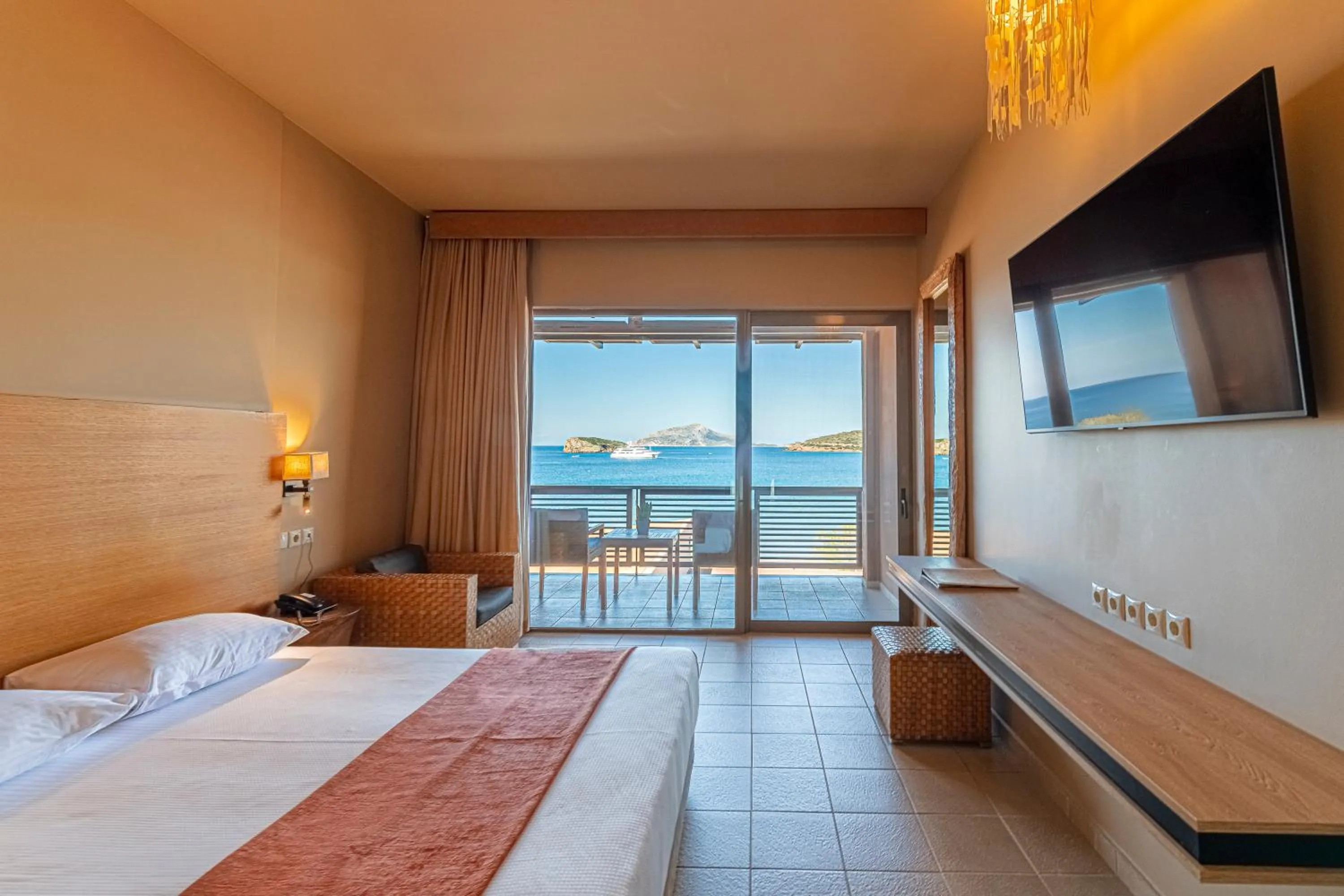 Balcony/Terrace in Aegeon Beach Hotel