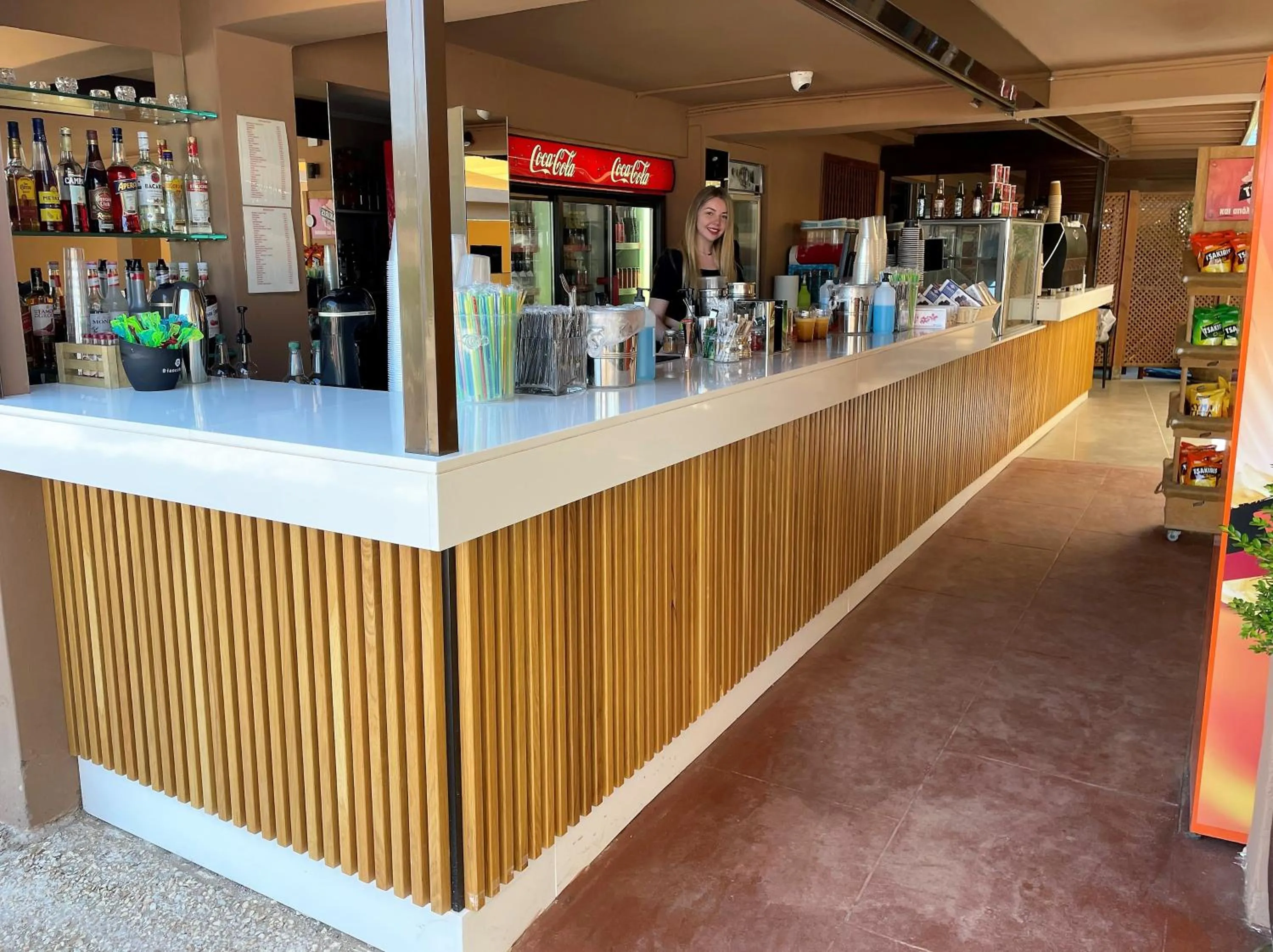 Lounge or bar in Aegeon Beach Hotel