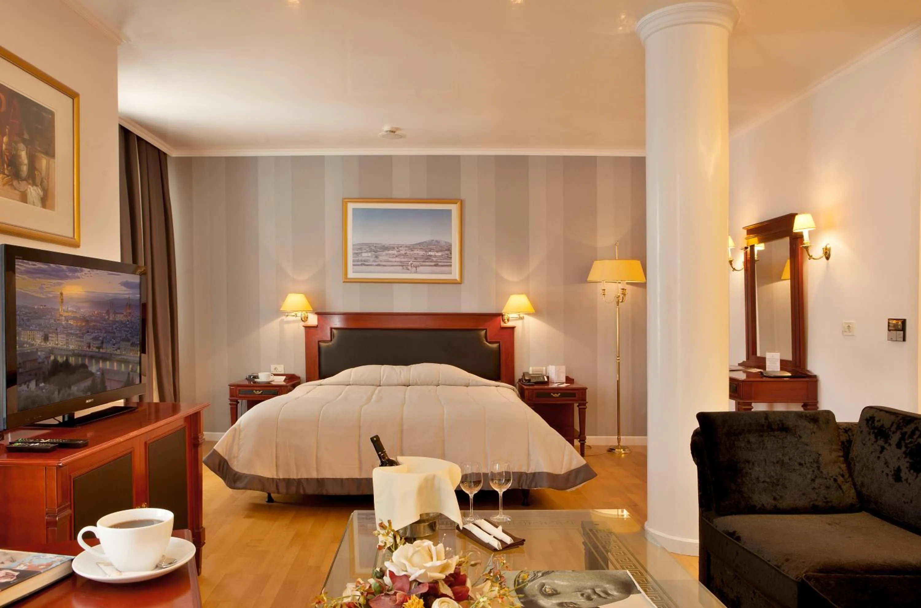 Decorative detail, Bed in Theoxenia Palace