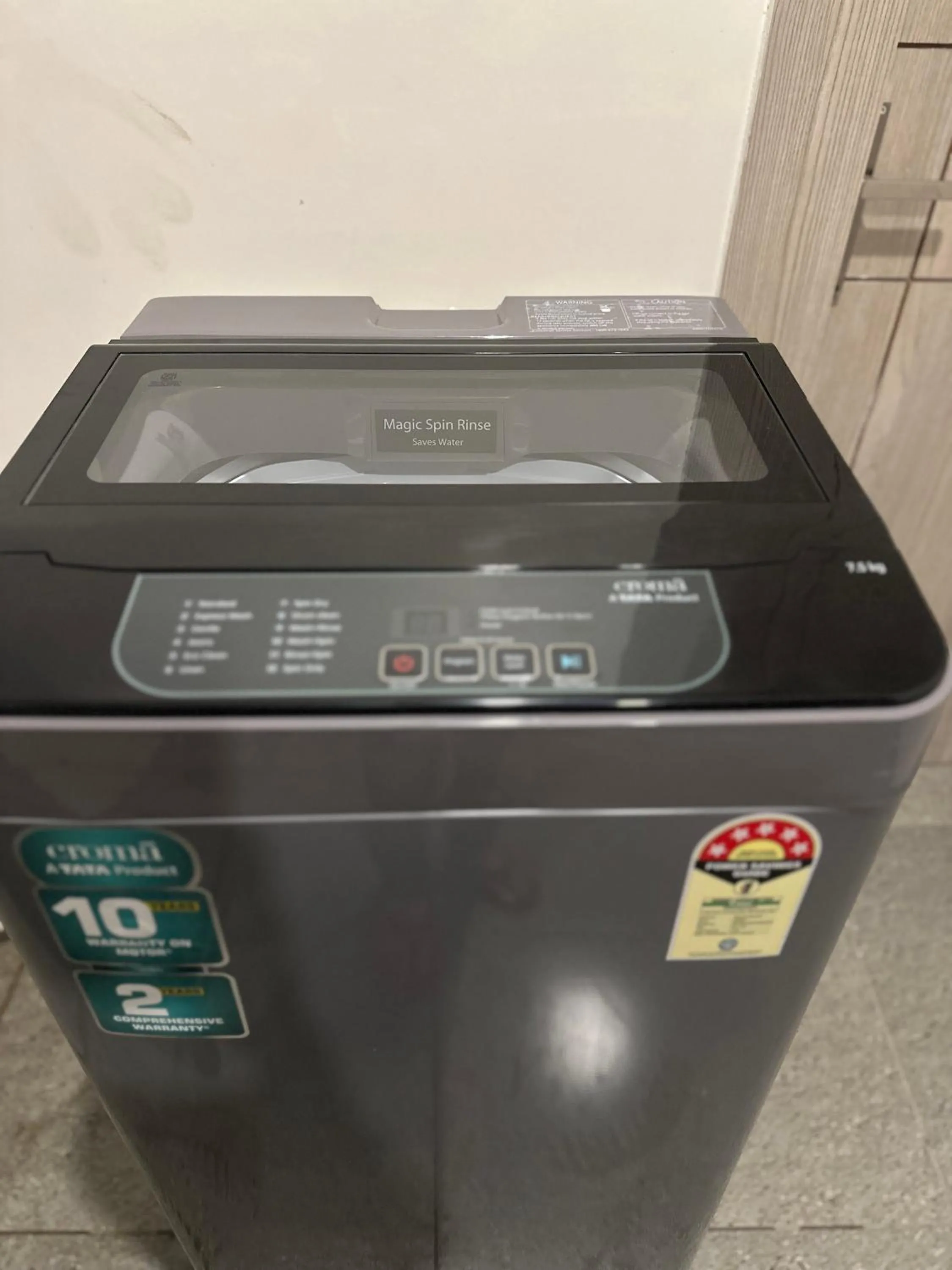 washing machine in The Lodgers 2 BHK Serviced Apartment Near Artemis Hospital Sector 57 Gurgaon - Nearest Metro Station Sector 54 Chowk