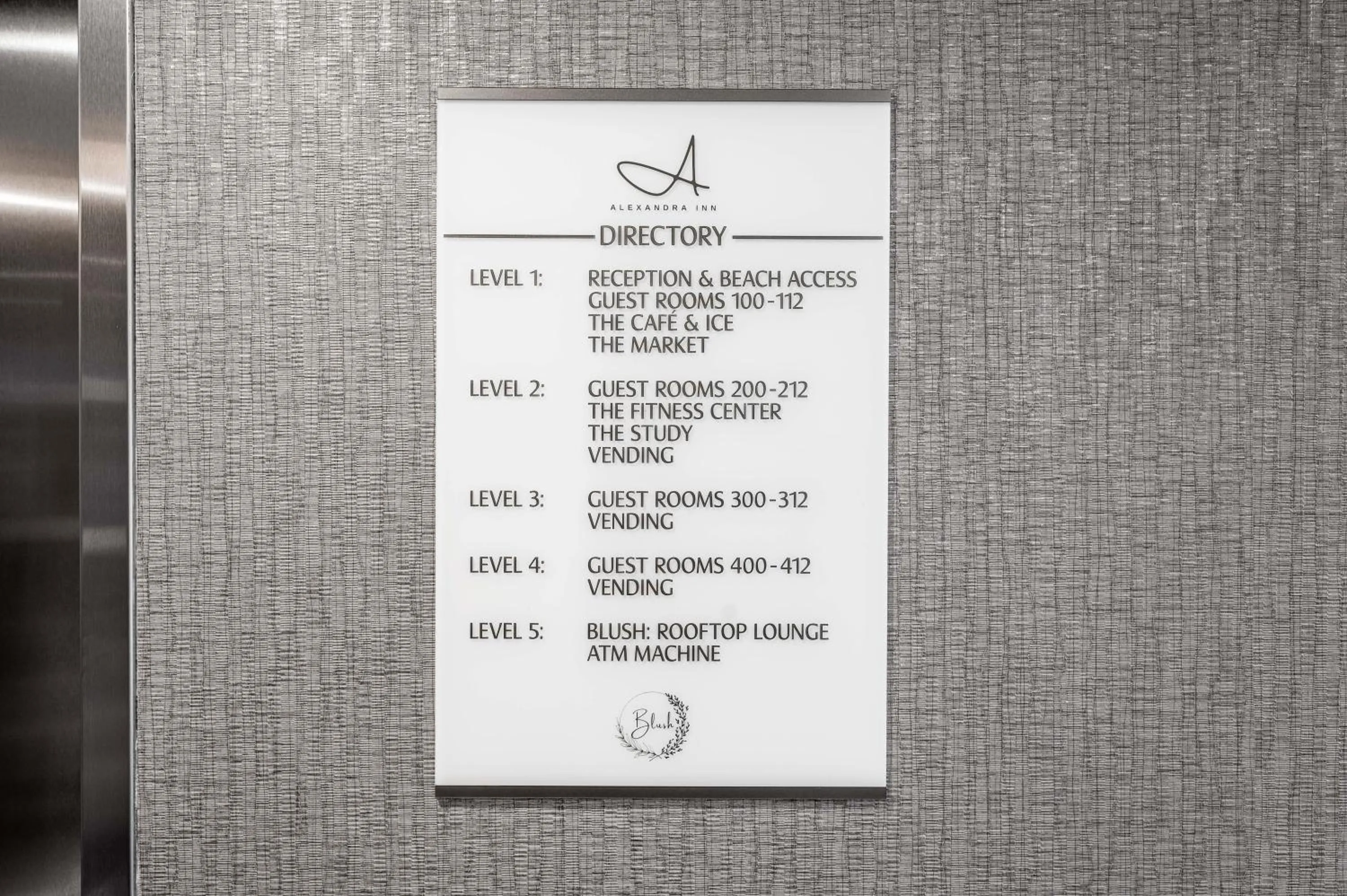 Decorative detail in Alexandra Inn