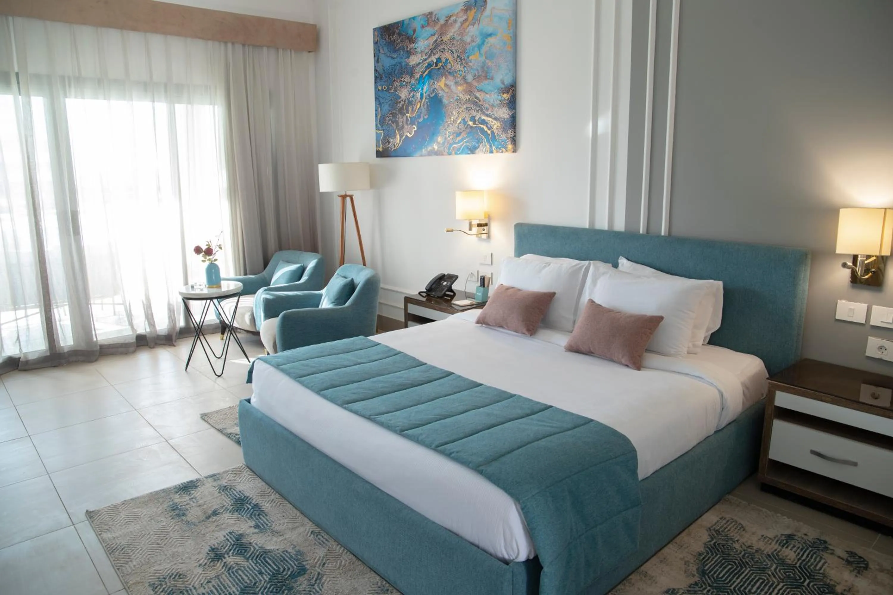 Bedroom, Bed in Tolip Olympic International City